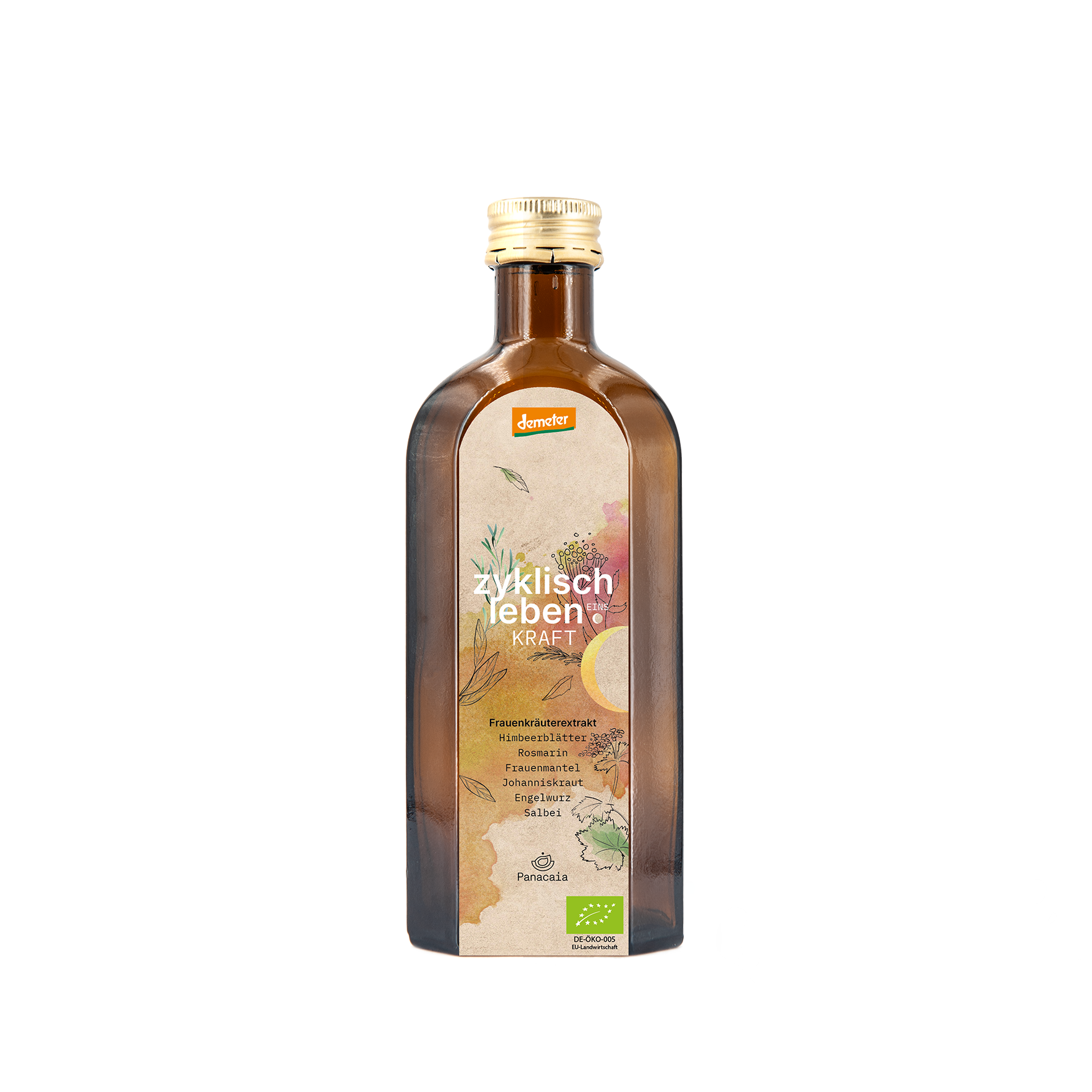 BIO Zyklus-Oxymel aus Frauenkräutern “Kraft”, 1. Zyklushälfte, Demeter, 250ml