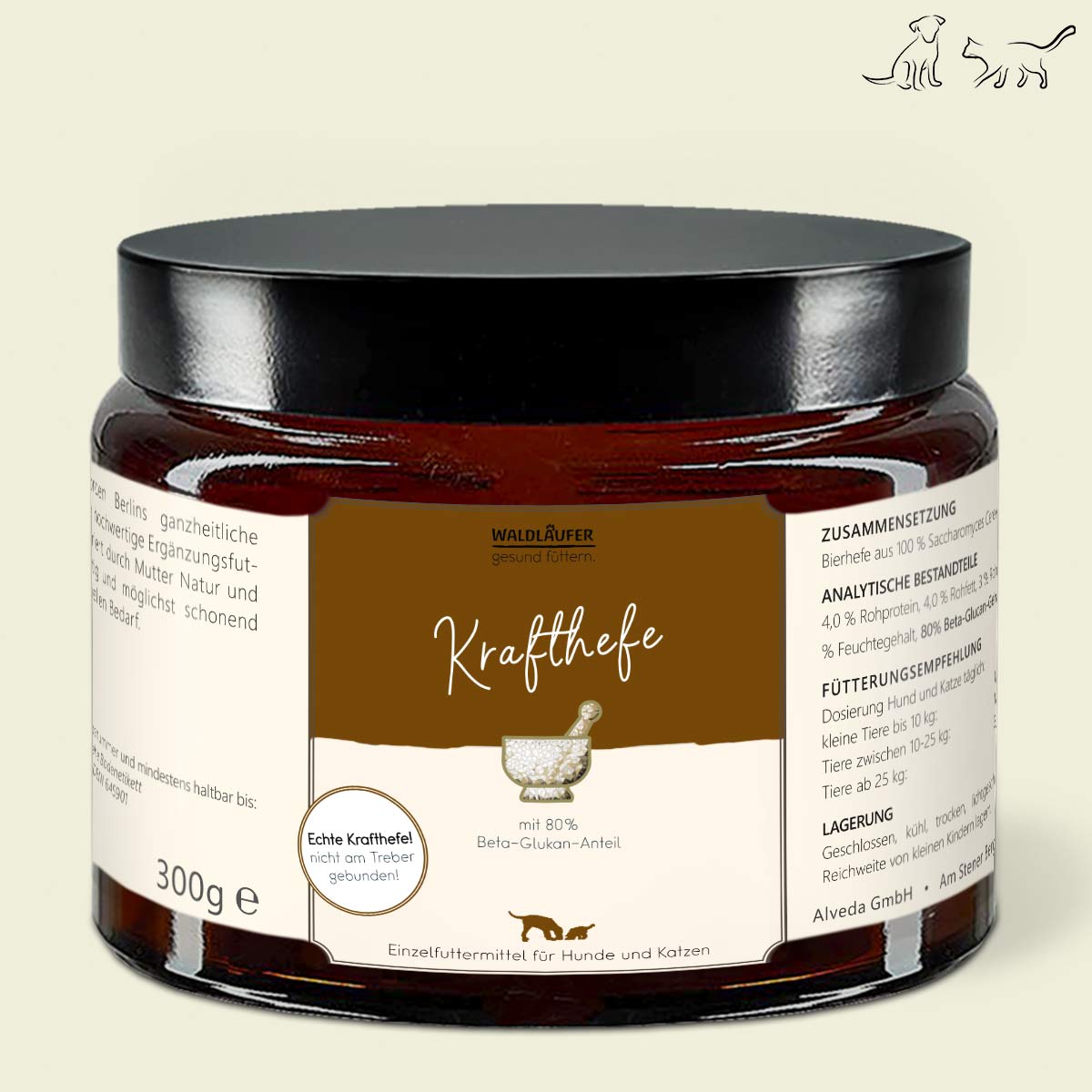 MHD 30.12.2024 Krafthefe mit 80% Beta-Glukan-Anteil - Tiegel 300g