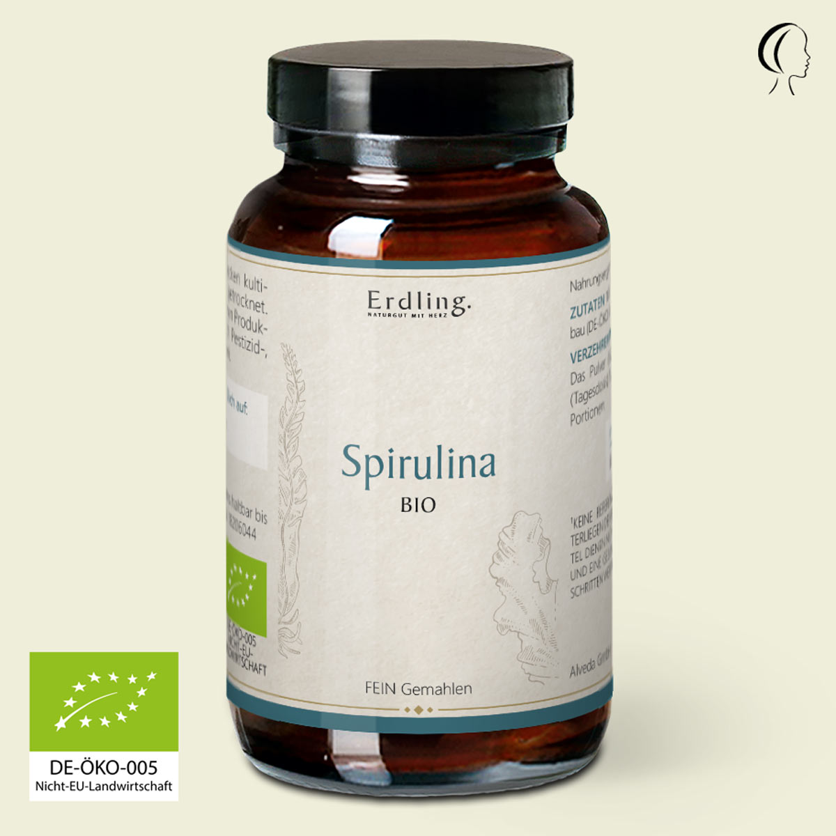 BIO Spirulina Pulver - 90g — Bild 1