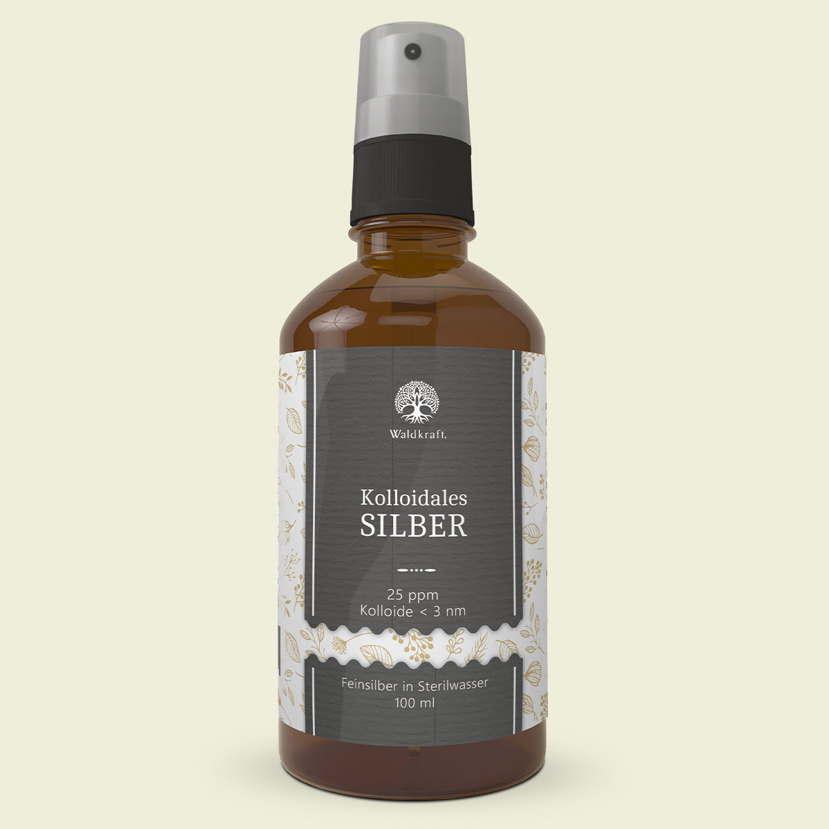 Kolloidales Silber - 25 ppm - Technische Lösung (Sprühkopf) - 100ml