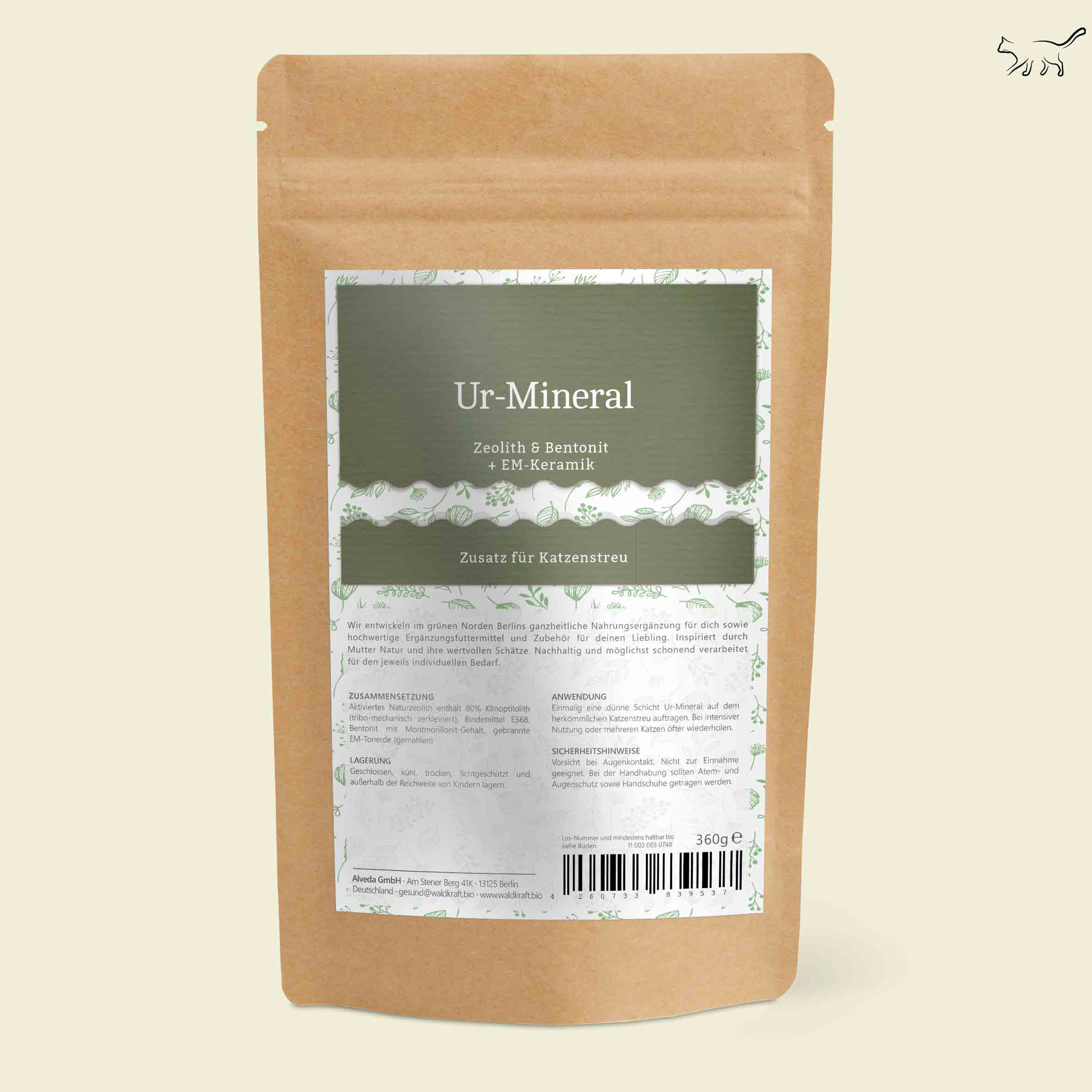 Ur-Mineral - Zeolith & Bentonit + EM-Keramik - Nachfüllpack 400g