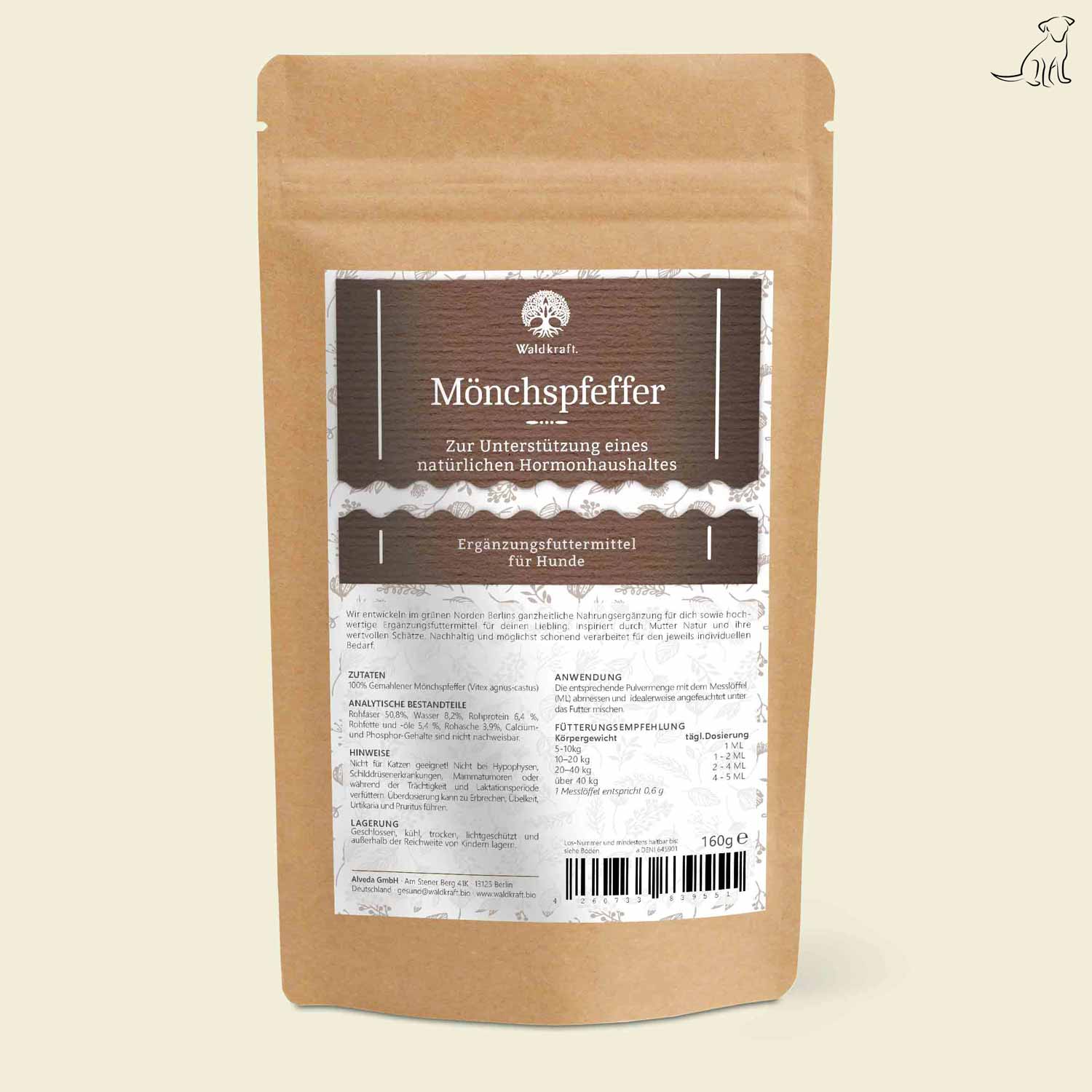 Mönchspfeffer für Hunde Nachfüllpack