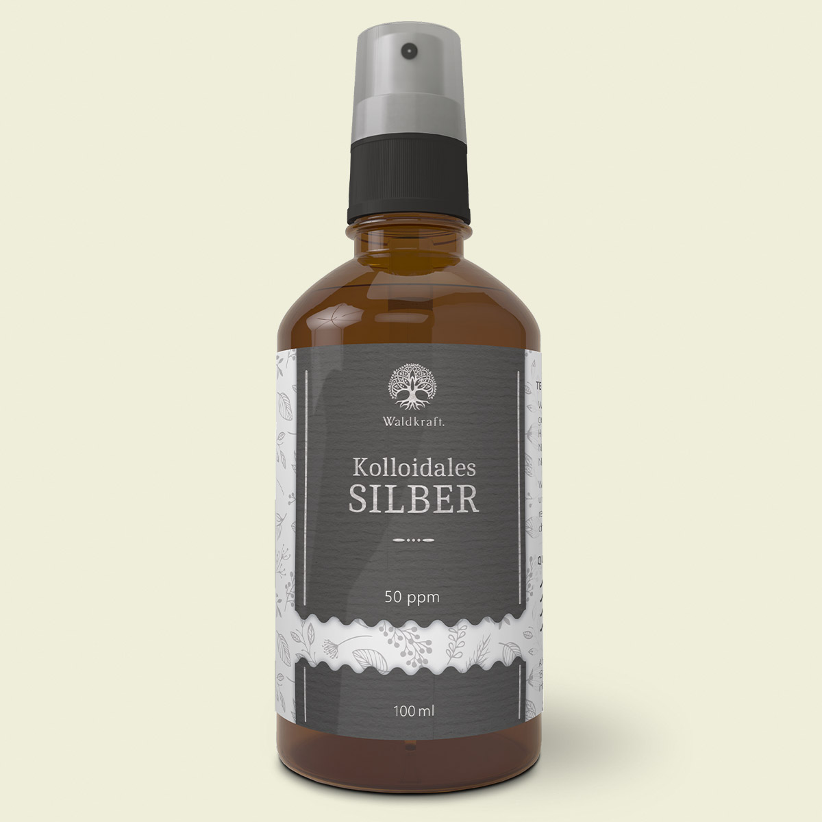 Kolloidales Silber - 50 ppm - Technische Lösung (Sprühkopf) - 100ml