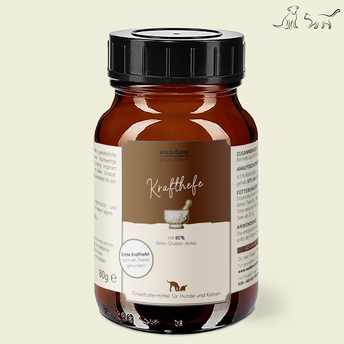 MHD 30.12.2024 Krafthefe mit 80% Beta-Glukan-Anteil - 80g
