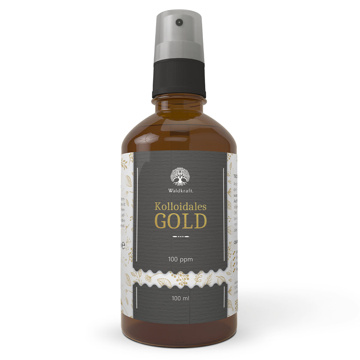Kolloidales Gold - 100 ppm - Gold Lösung (Sprühkopf) - 100ml