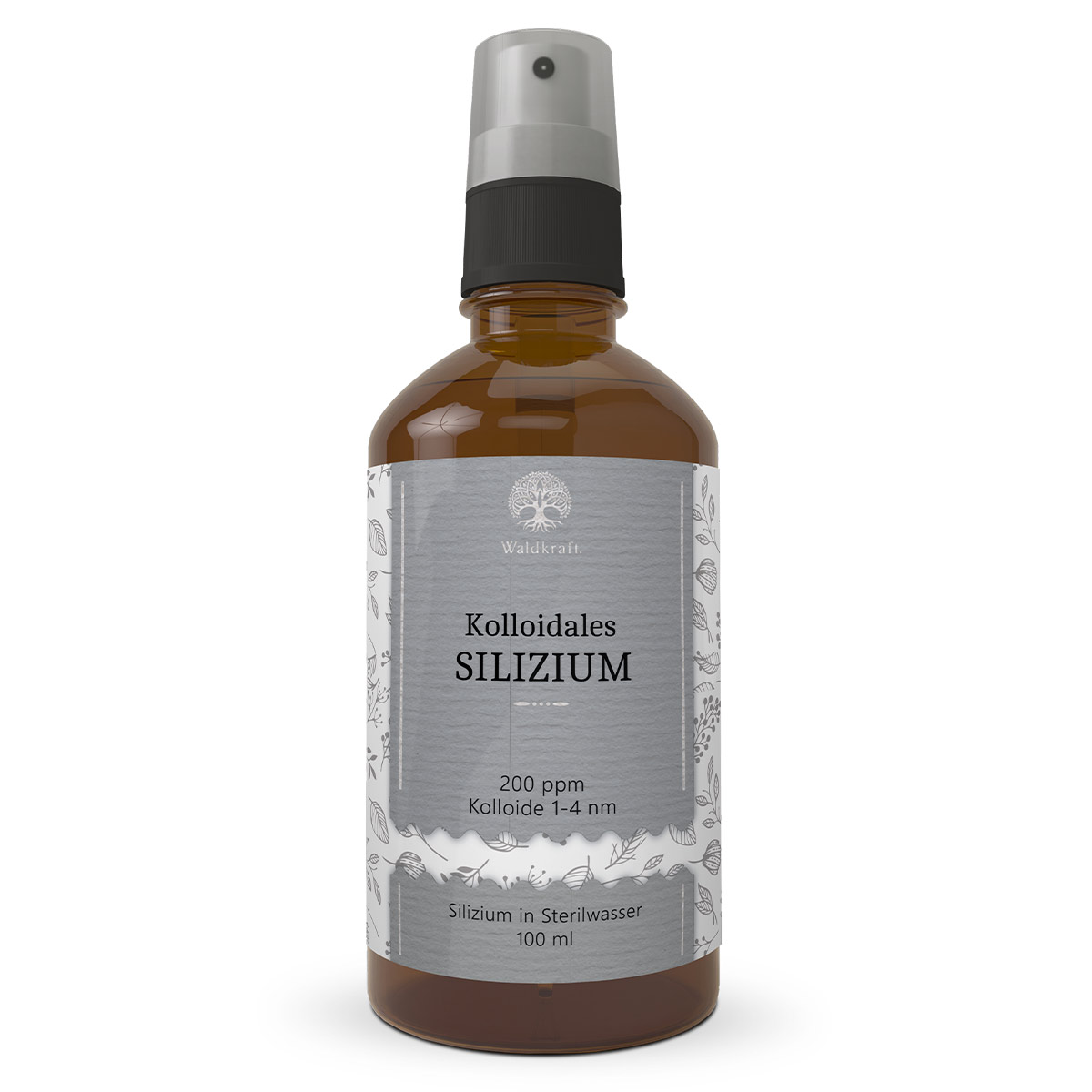 Kolloidales Silizium - 200 ppm - Silizium Lösung (Sprühkopf) - 100ml