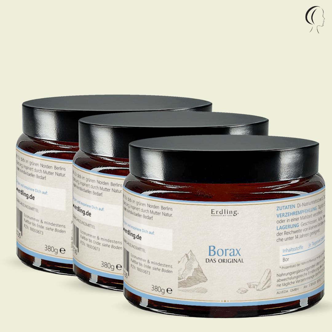 Set: 3er Pack - Borax - 99,9% Reinheit (Natriumtetraborat) - Tiegel 3x 380g — Bild 1