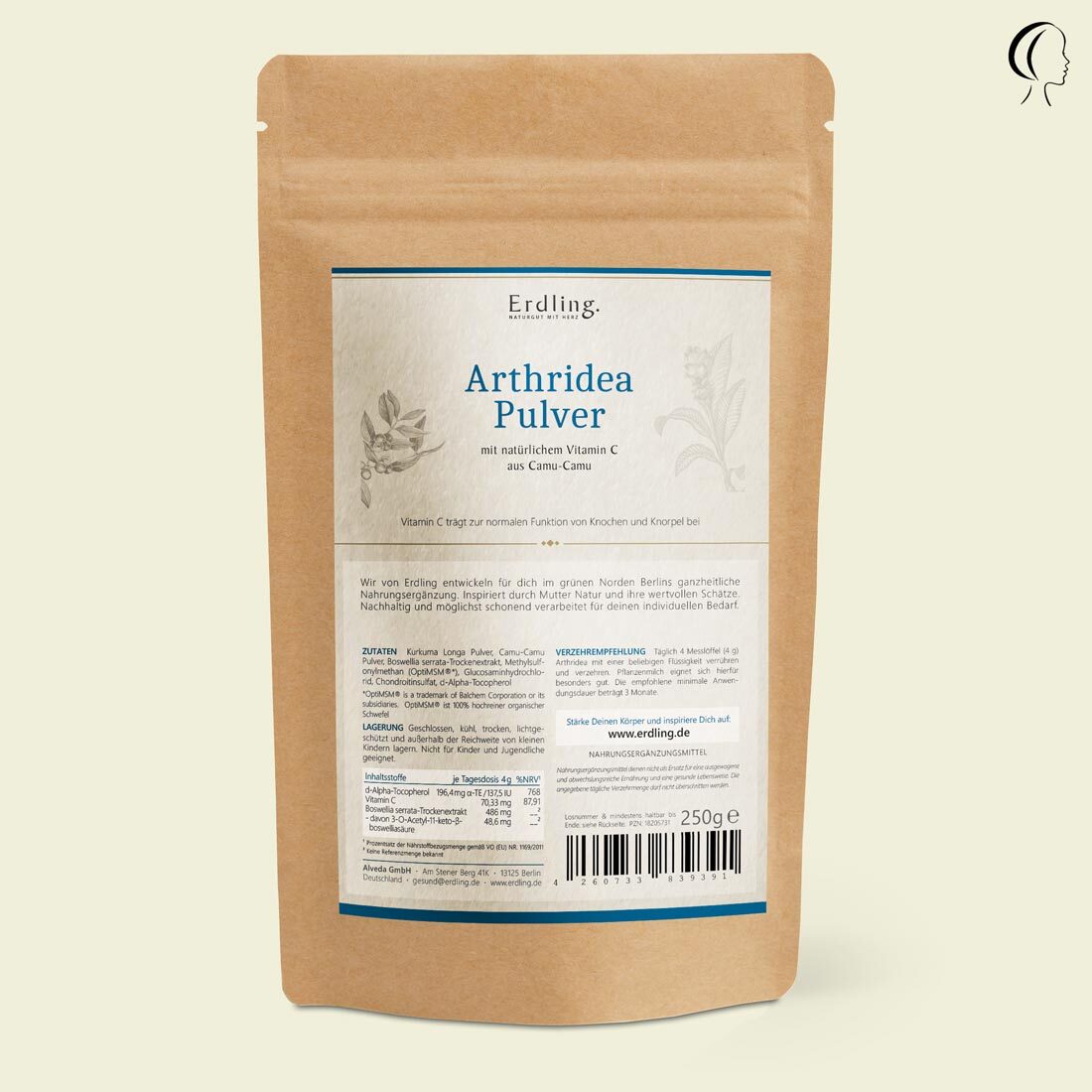 Arthridea Pulver - Nachfüllpack 250g