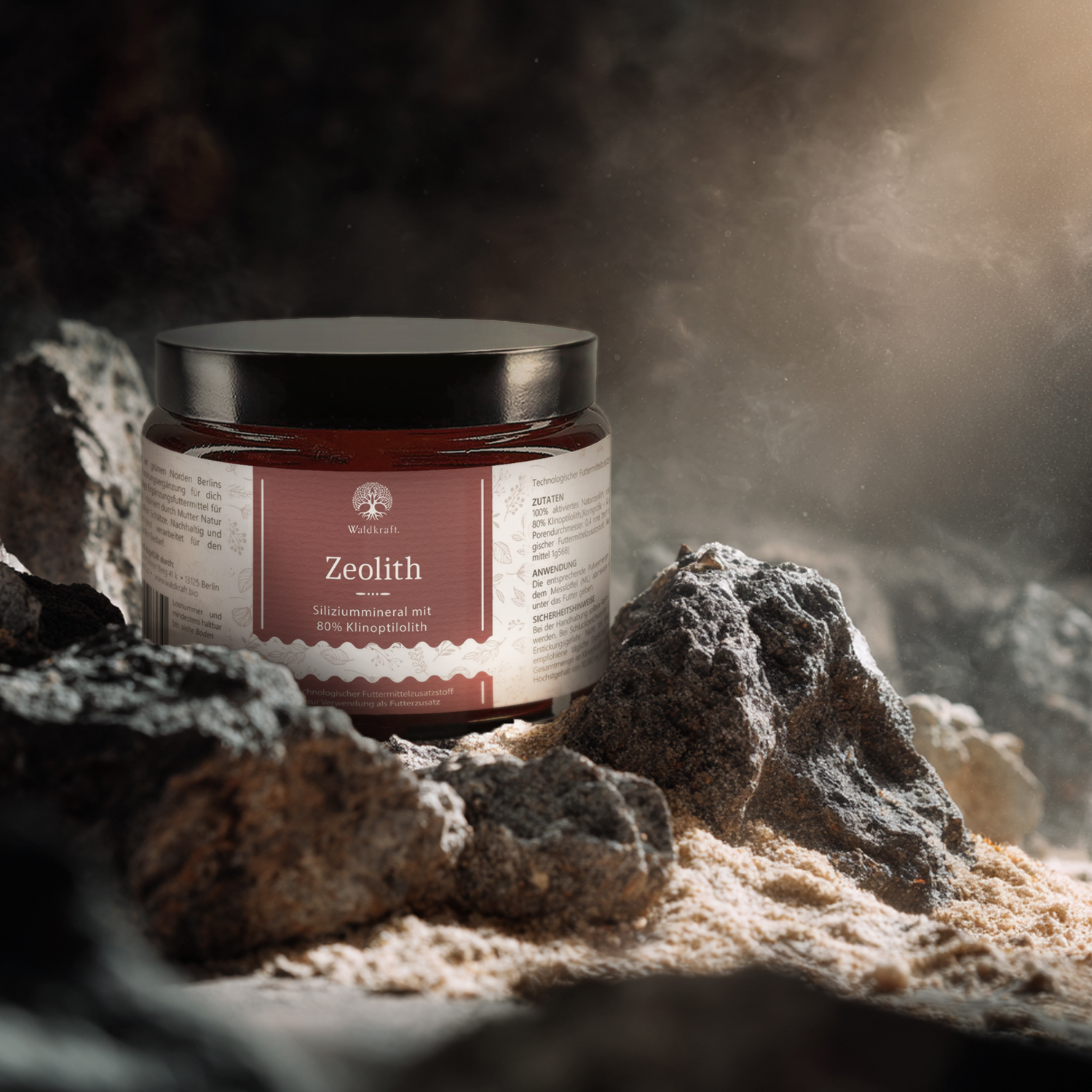 Zeolith - Naturmineral mit 80% Klinoptilolith - Tiegel 350g