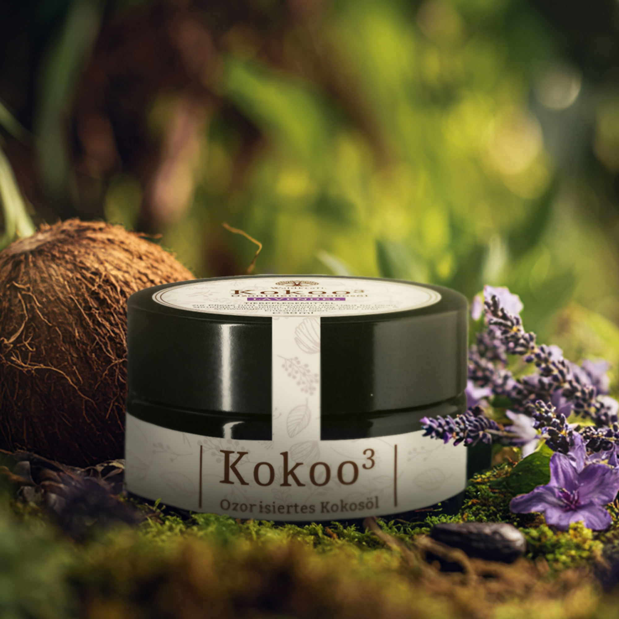 Kokoo³ Lavendel - Ozonisiertes Kokosöl mit Lavendel - 30ml