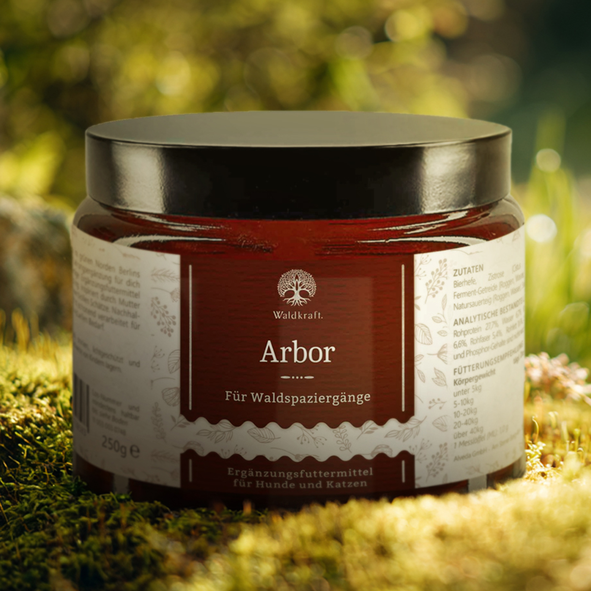 Arbor - Ergänzungsfuttermittel für Hunde und Katzen - Tiegel 250g