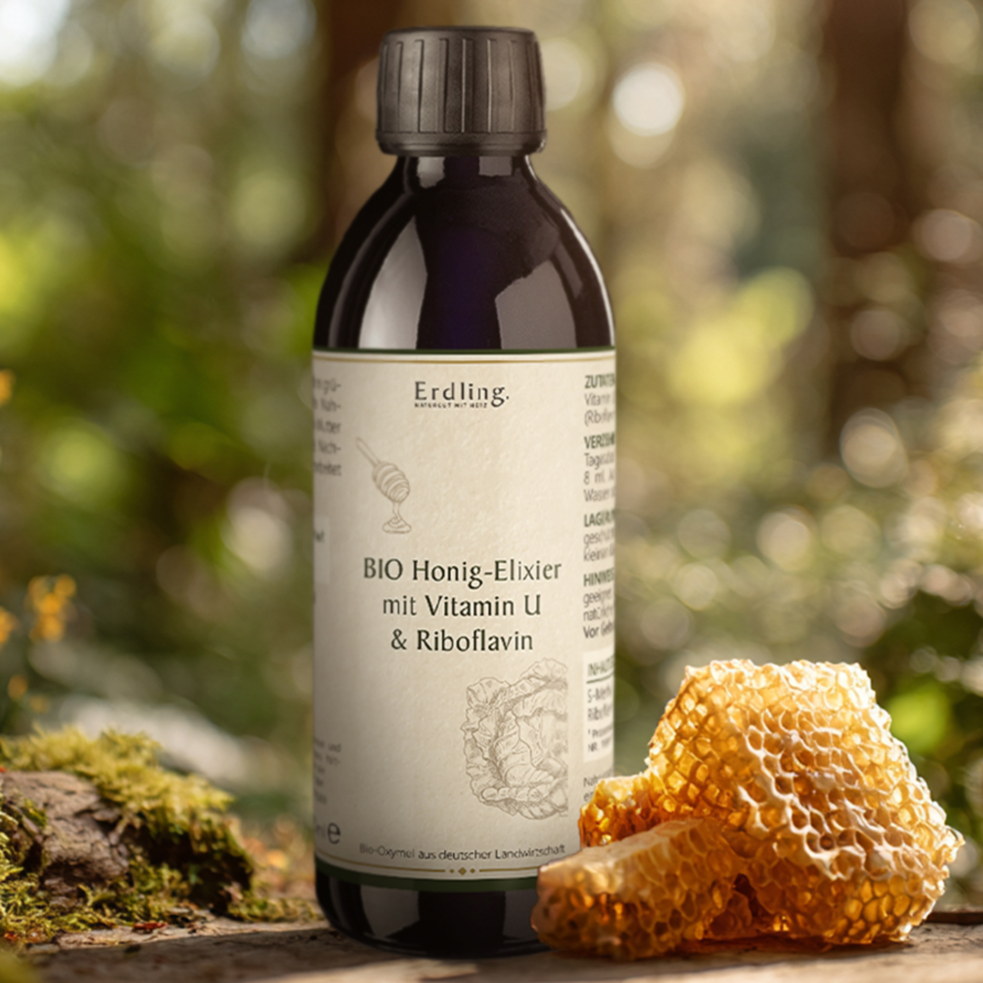 BIO Honig-Elixier mit Vitamin U + Riboflavin - 250ml