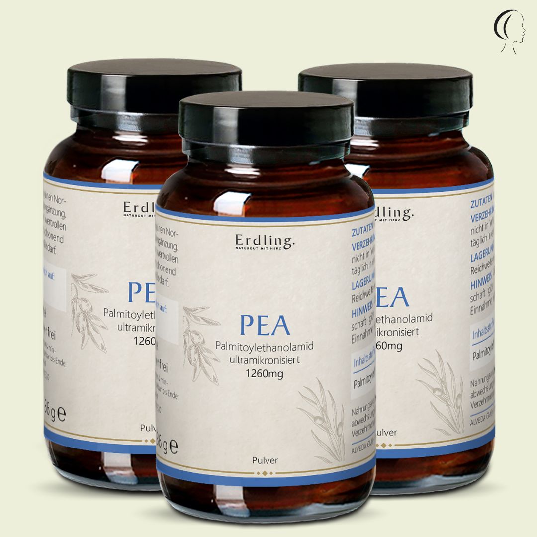 Set: 3er Pack - PEA - Palmitoylethanolamid Pulver - 3x 36g