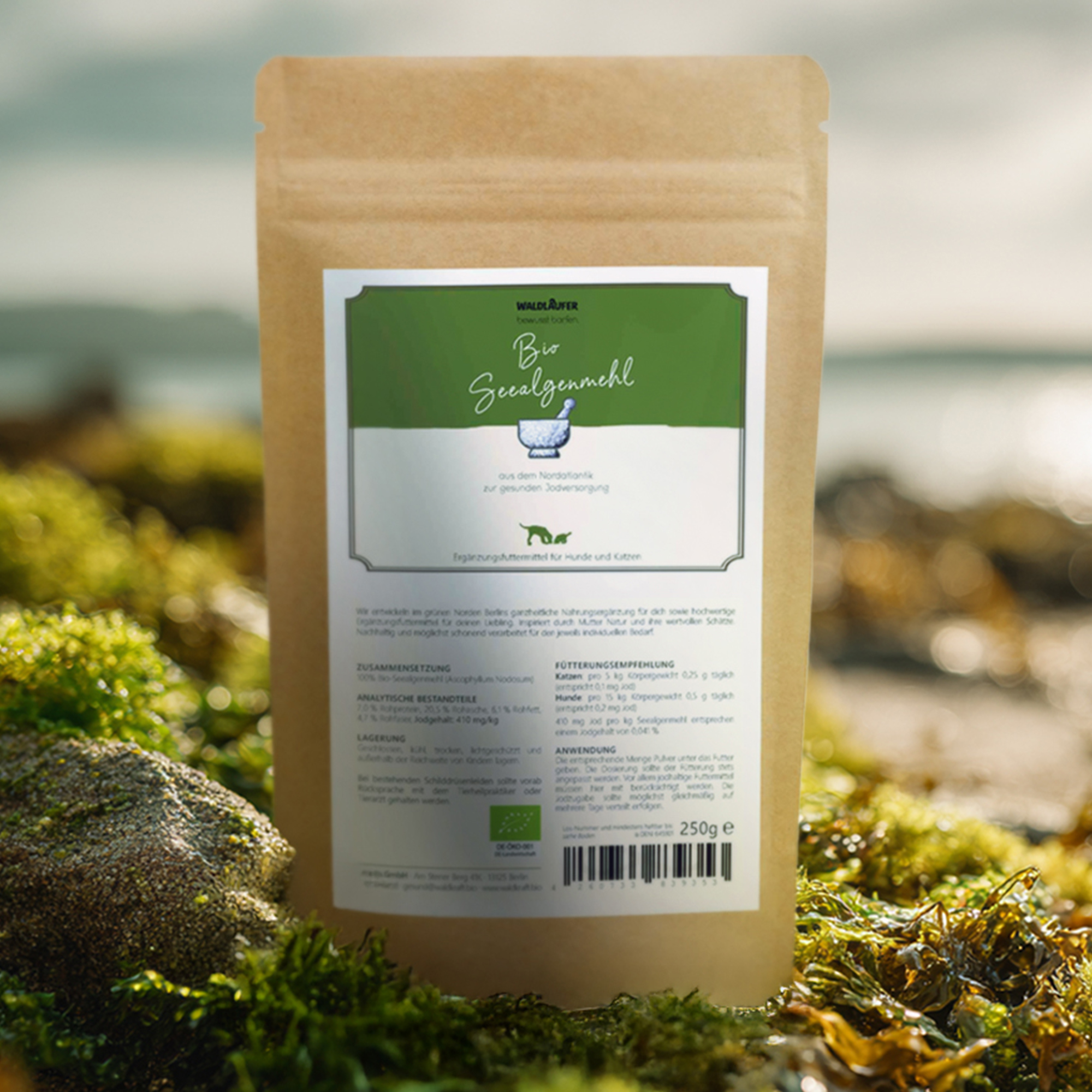 BIO Seealgenmehl - die beste Jodquelle (ascophyllum nodosum) - Nachfüllpack 250g — Bild 2