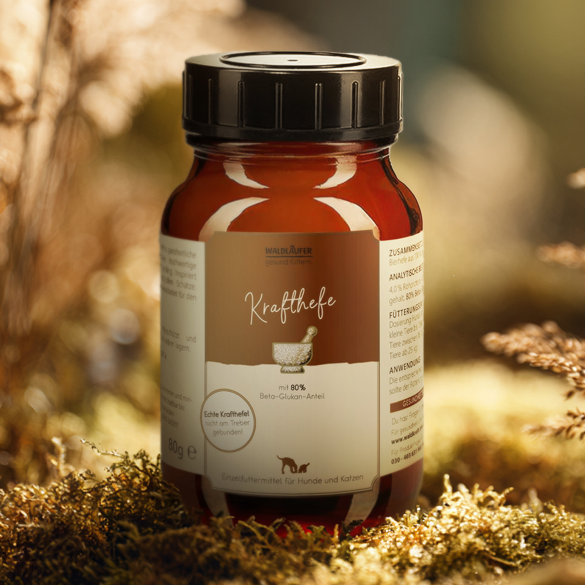 Krafthefe mit 80% Beta-Glukan-Anteil - 80g