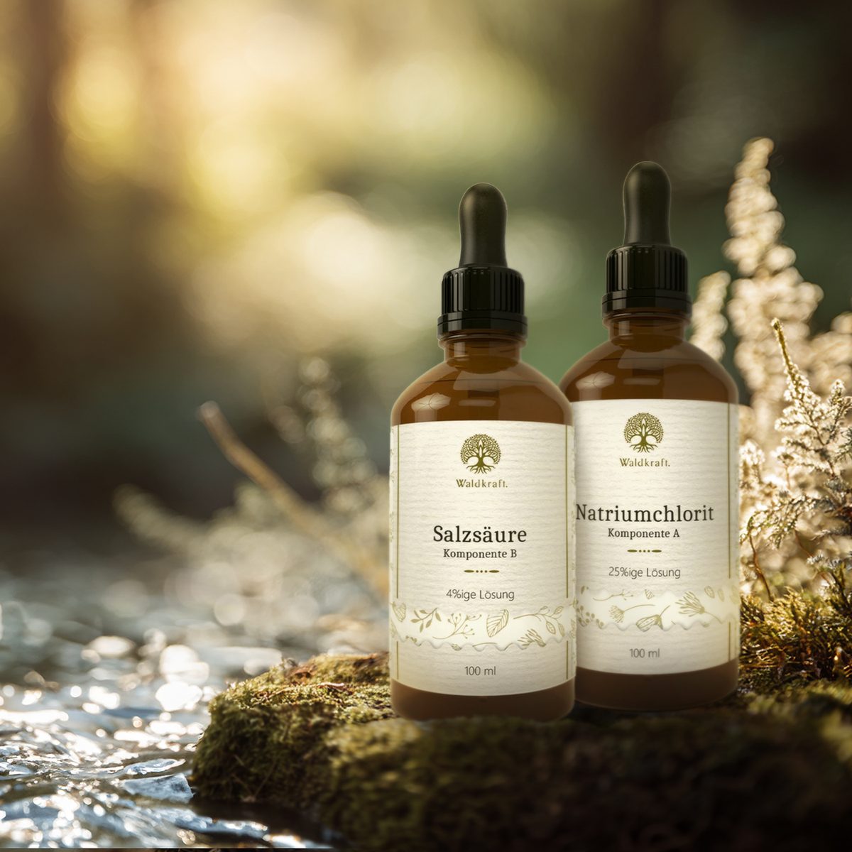 CDL-Set: Chlordioxid zur Selbstherstellung - Natriumchlorit + Salzsäure 2x 100ml — Bild 2