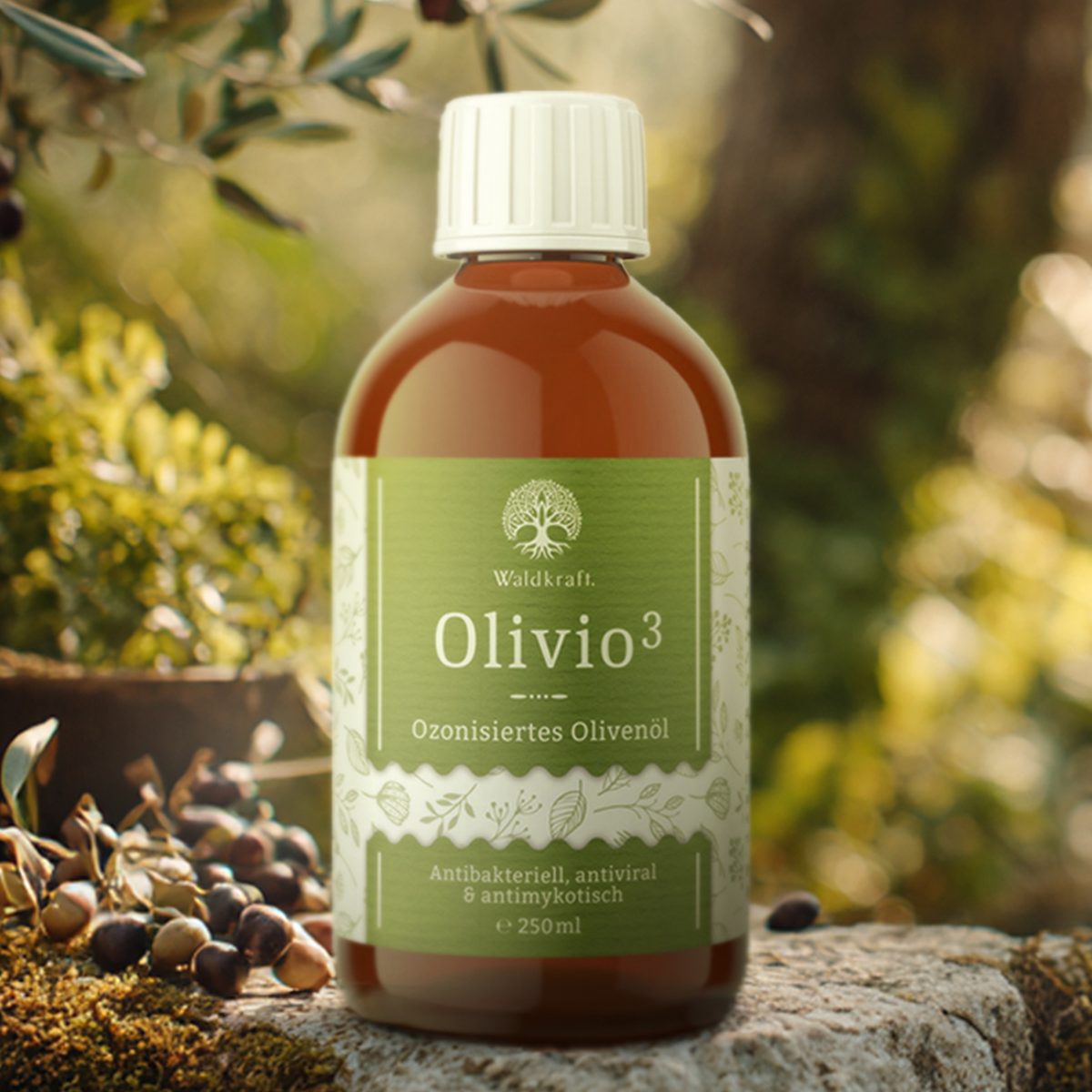 Olivio³ - Ozonisiertes Olivenöl - 250ml — Bild 2
