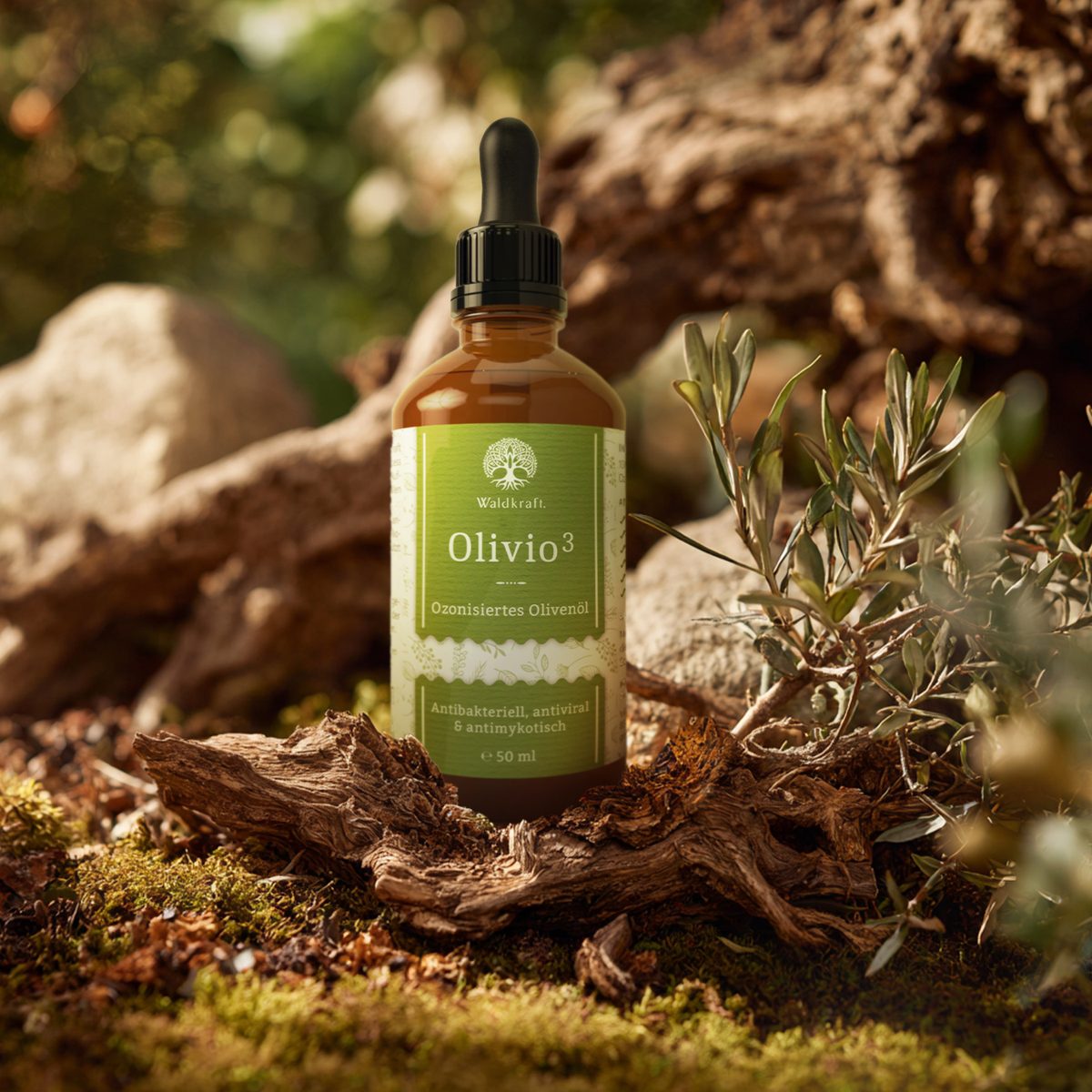 Olivio³ - Ozonisiertes Olivenöl - 50ml — Bild 2