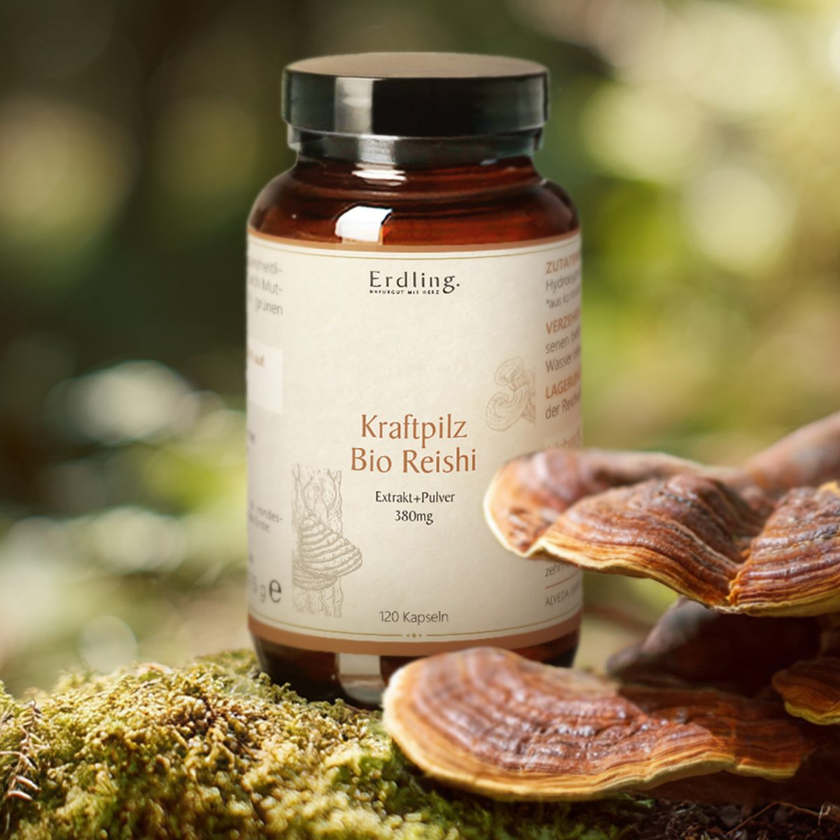 BIO Kraftpilz Reishi - Vitalpilz  - 120 Kapseln — Bild 2