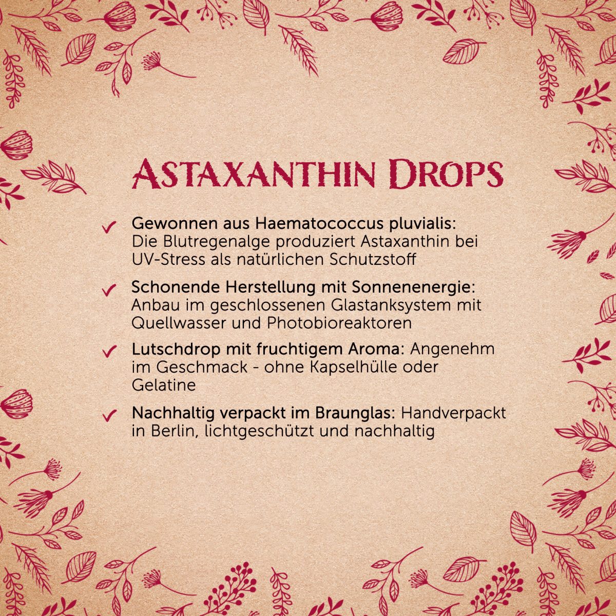Astaxanthin Drops - 50 Stück — Bild 2