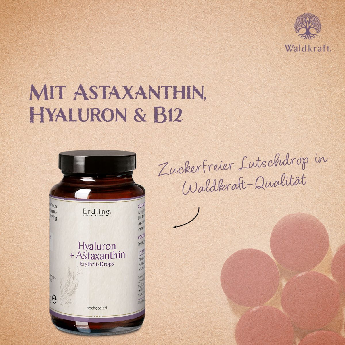 Astaxanthin-Hyaluron Drops - 50 Stück — Bild 3