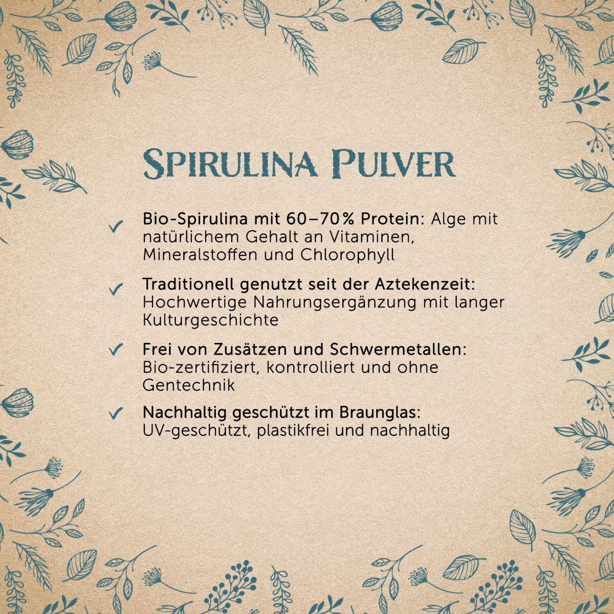BIO Spirulina Pulver - 90g — Bild 2