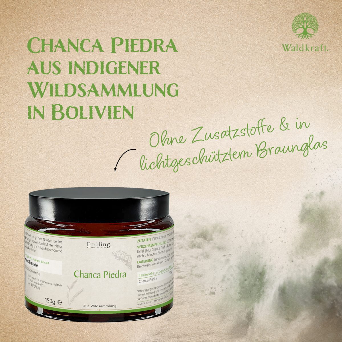 Chanca Piedra Pulver - Tiegel 150g — Bild 3