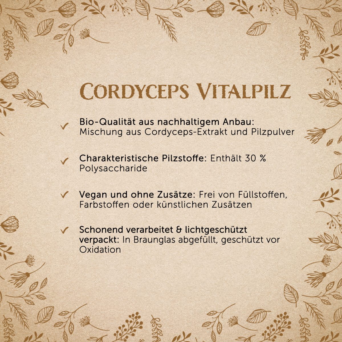 BIO Kraftpilz Cordyceps - Vitalpilz - 120 Kapseln — Bild 2