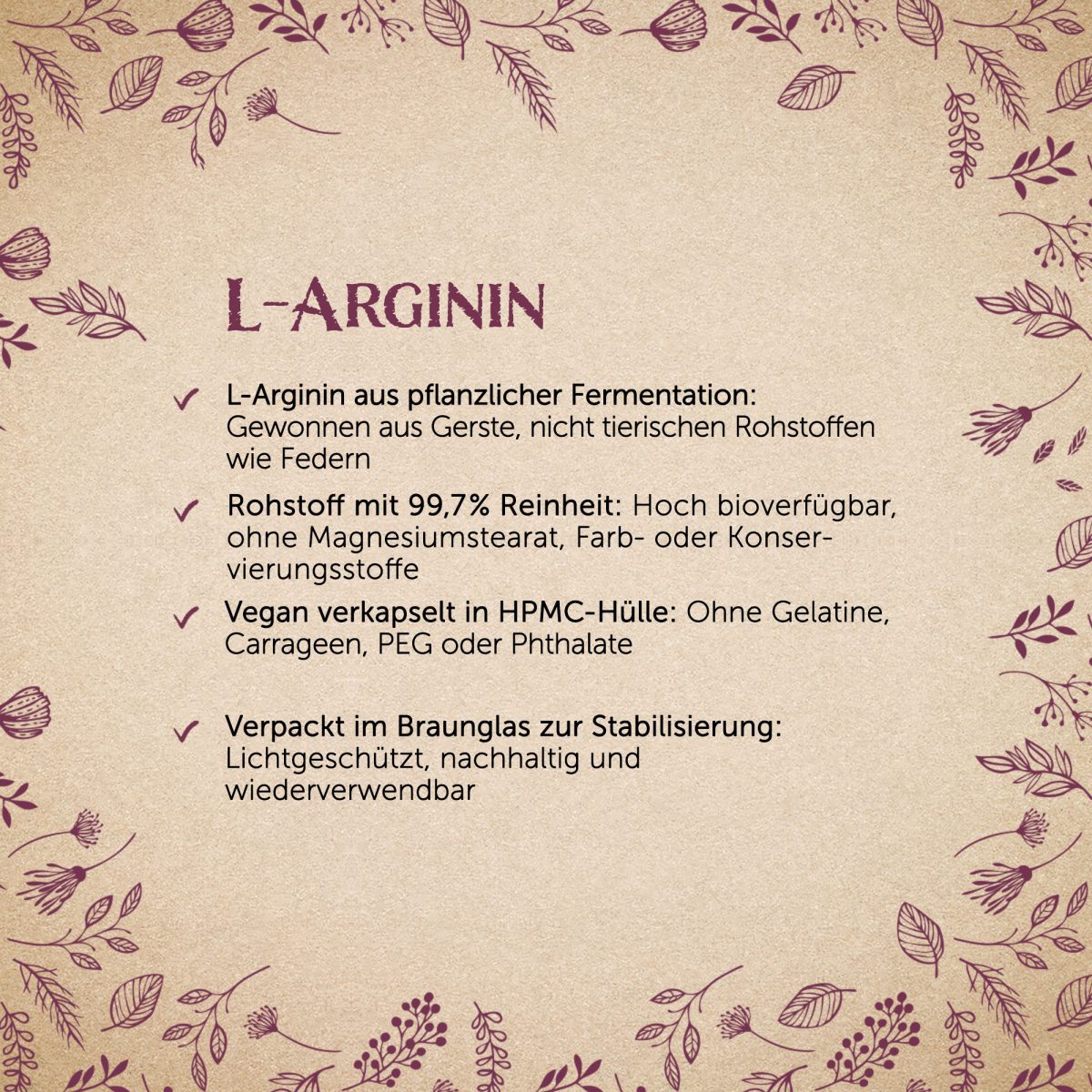 L-Arginin - 120 Kapseln — Bild 2