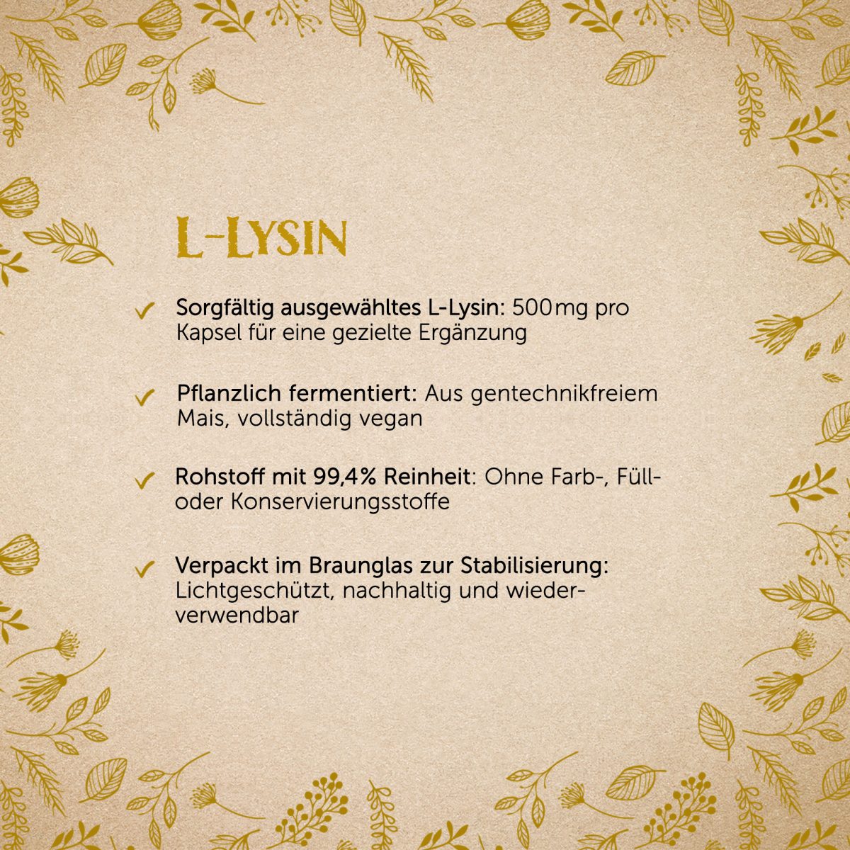 L-Lysin - 120 Kapseln — Bild 2