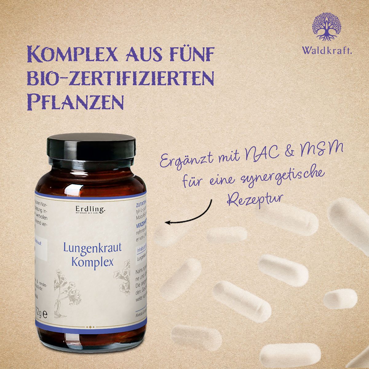 Lungenkraut Komplex - 120 Kapseln — Bild 3