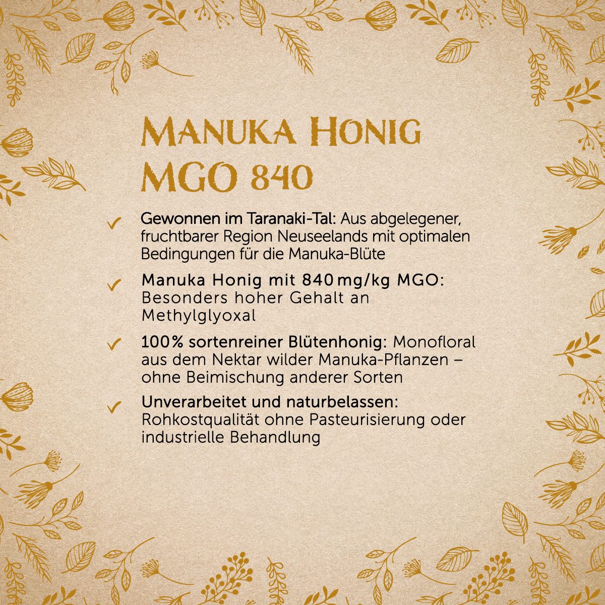 Manuka Honig MGO 840 - 250g — Bild 2