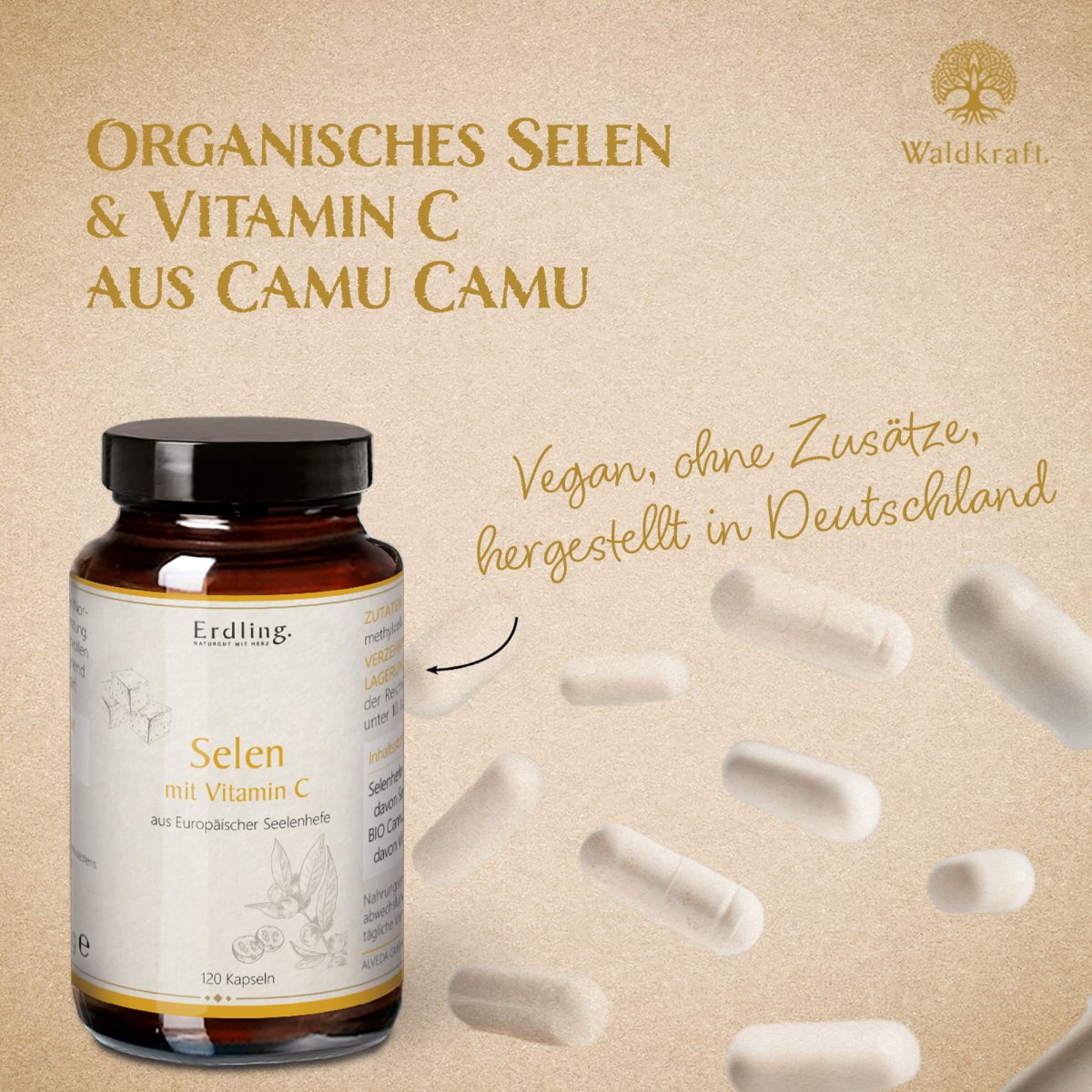 Selen mit Vitamin C - 120 Kapseln — Bild 3