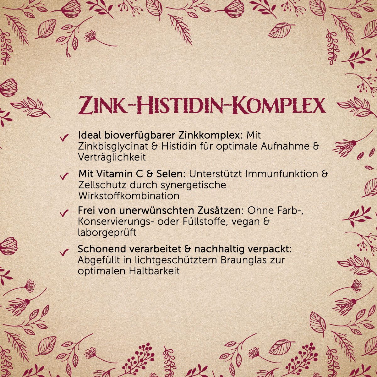 Zink-Histidin Komplex - 120 Kapseln — Bild 2