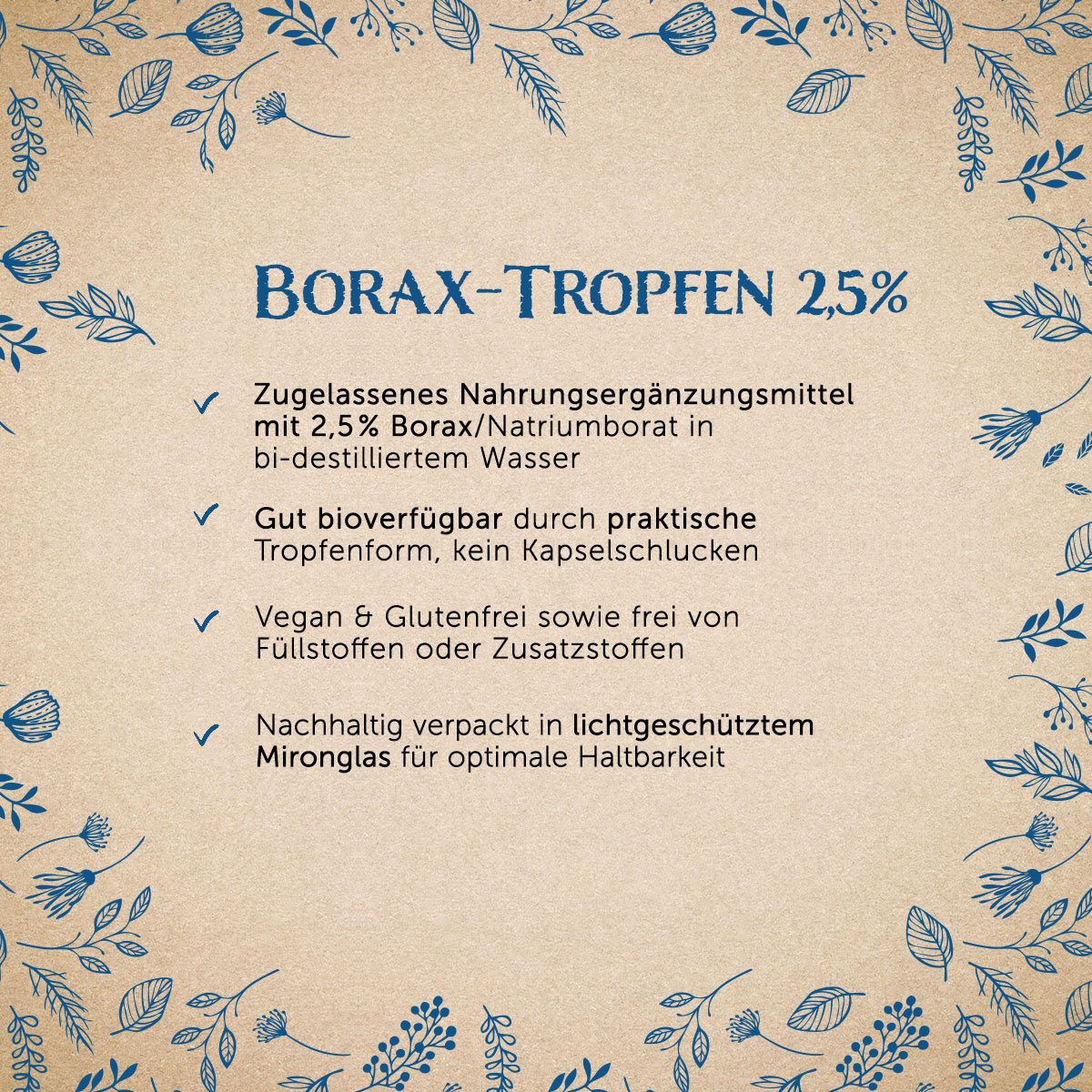 Borax-Tropfen 2,5% - 50ml — Bild 2