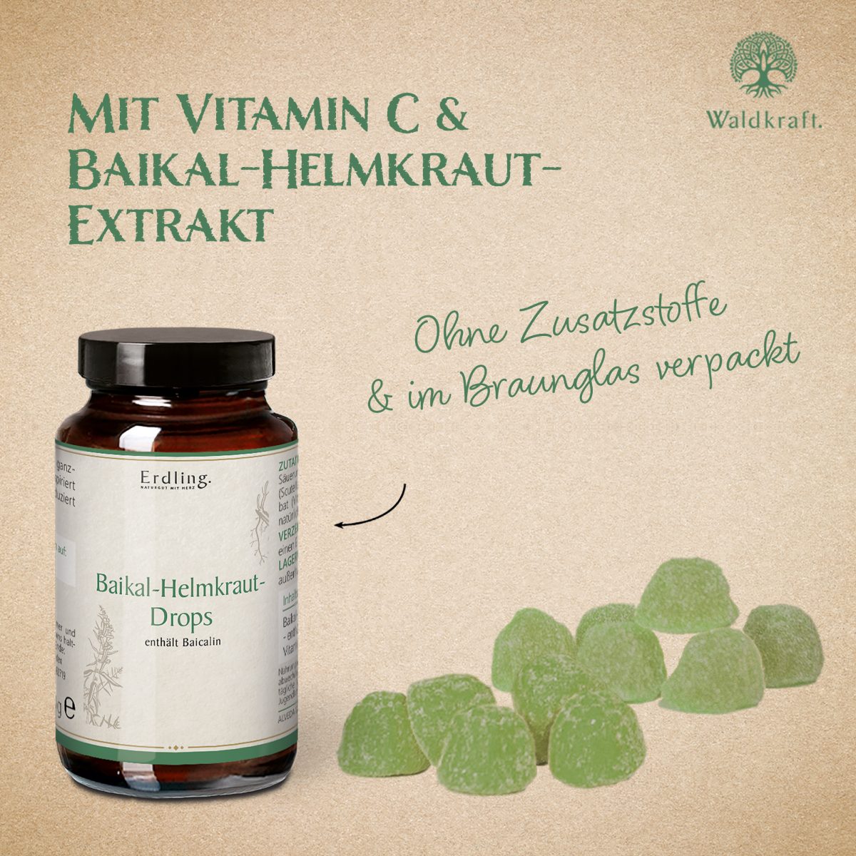 Baikal-Helmkraut Drops - 60 Stück — Bild 3