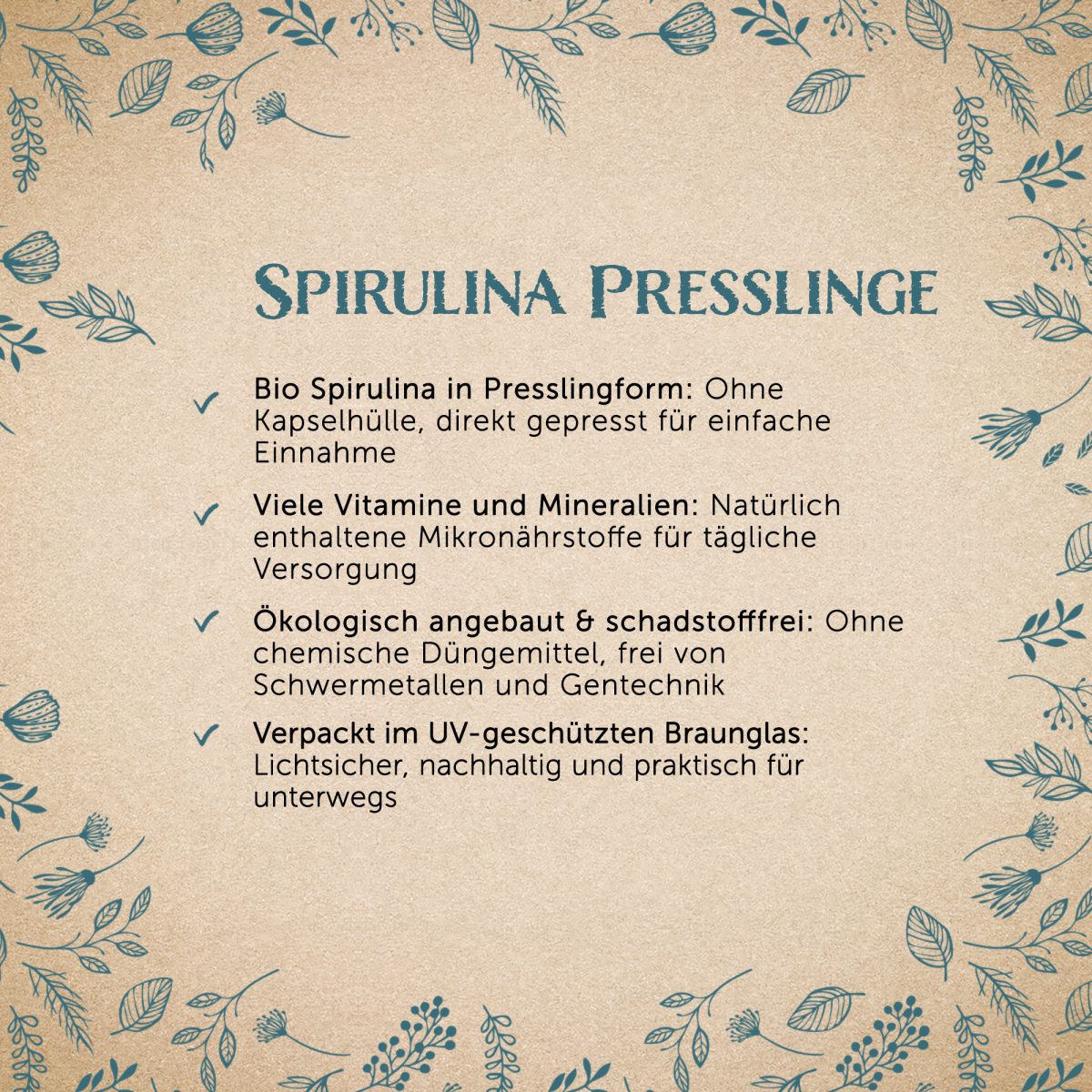 BIO Spirulina Presslinge - 220 Stück — Bild 2