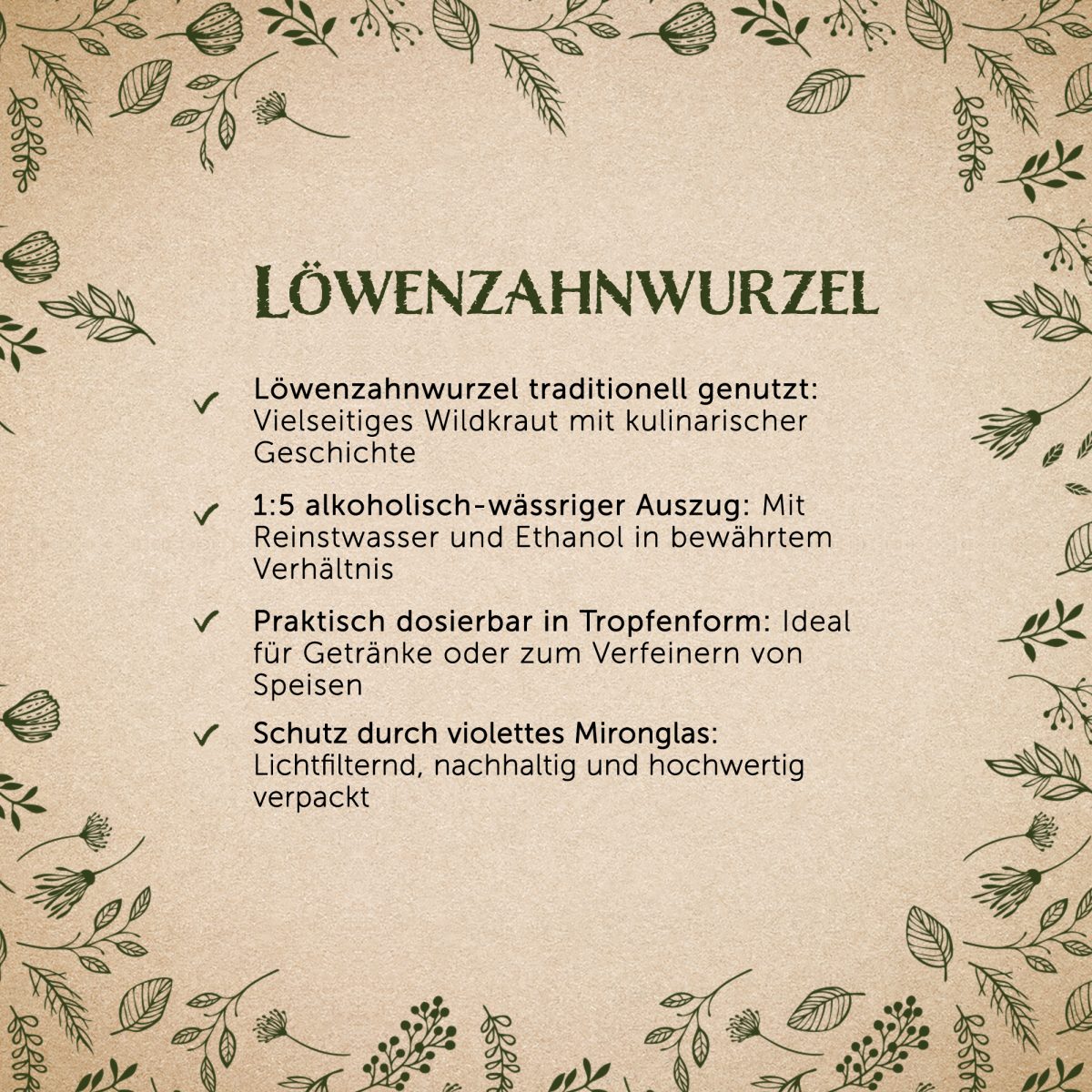 Löwenzahnwurzel-Extrakt - 50ml — Bild 2