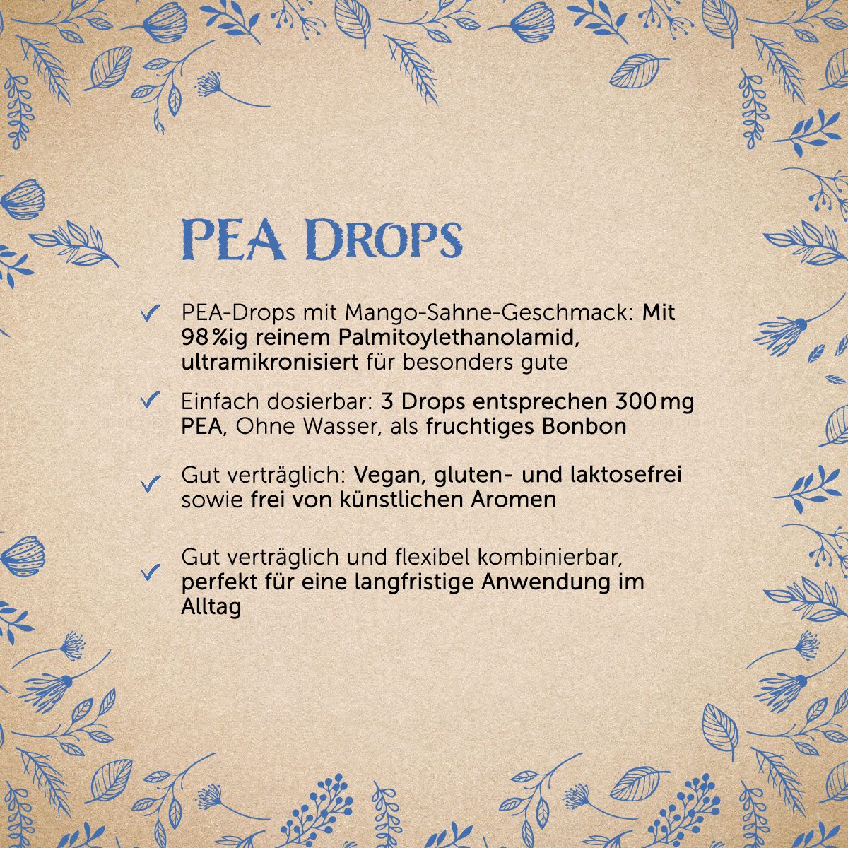 PEA - Palmitoylethanolamid Drops - 56 Stück — Bild 2