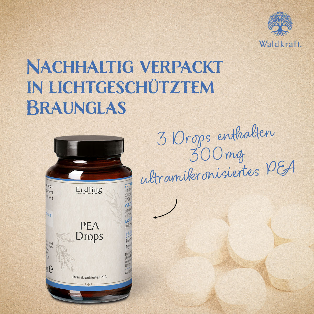 PEA - Palmitoylethanolamid Drops - 56 Stück — Bild 3