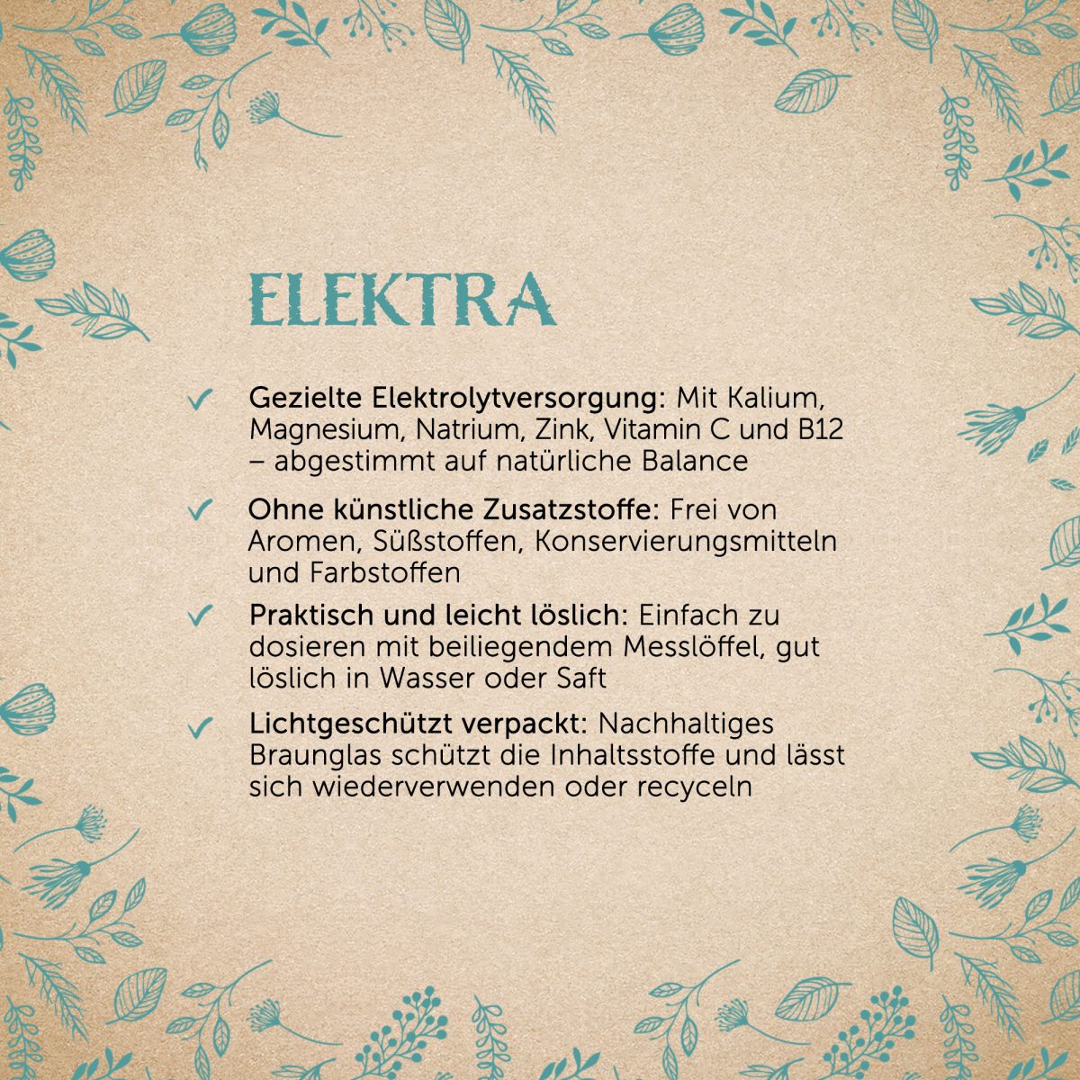 Elektra - Elektrolyt Pulver - 110g — Bild 2