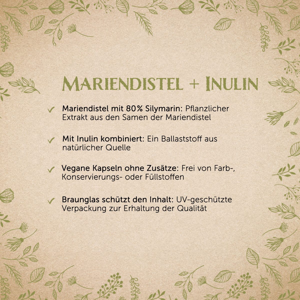 Mariendistel-Extrakt + Inulin - 120 Kapseln — Bild 2
