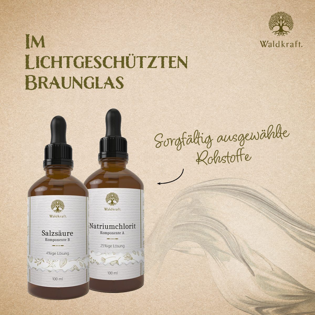CDL-Set: Chlordioxid zur Selbstherstellung - Natriumchlorit + Salzsäure 2x 100ml — Bild 3