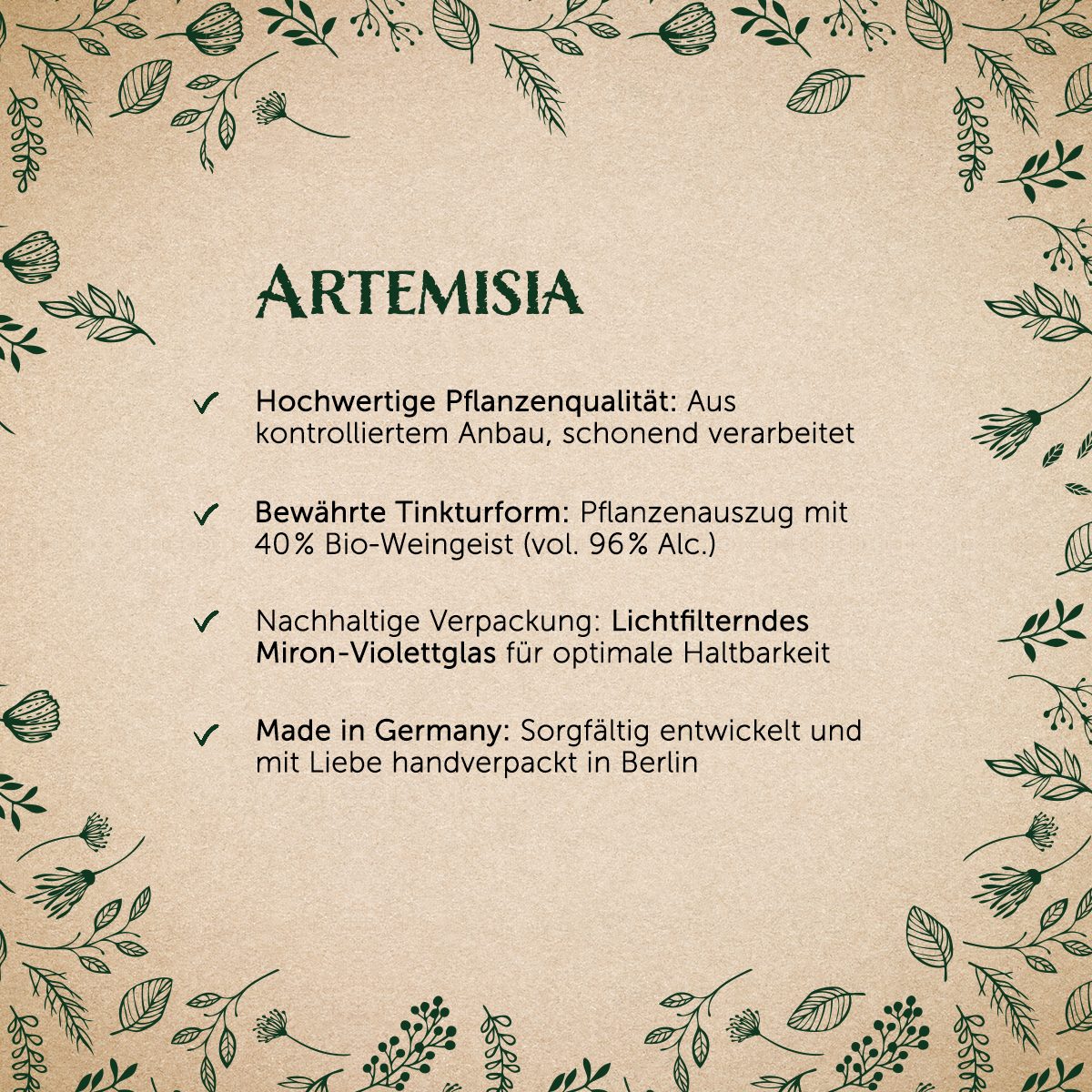 Artemisia - Einjähriger Beifuß (Alkohol-Auszug) — Bild 2