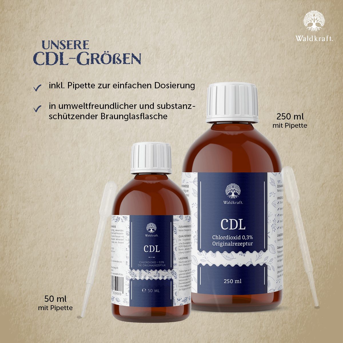 CDL/CDS - Chlordioxid in Originalrezeptur (Chlordioxidlösung)