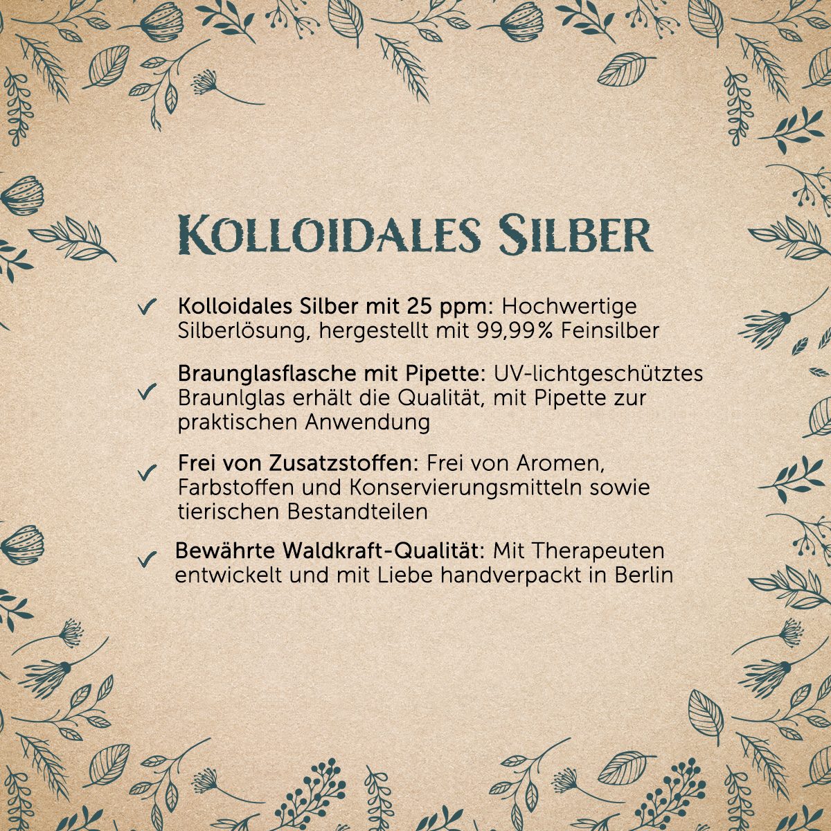 Kolloidales Silber - 25 ppm - Technische Lösung (Pipette) — Bild 2