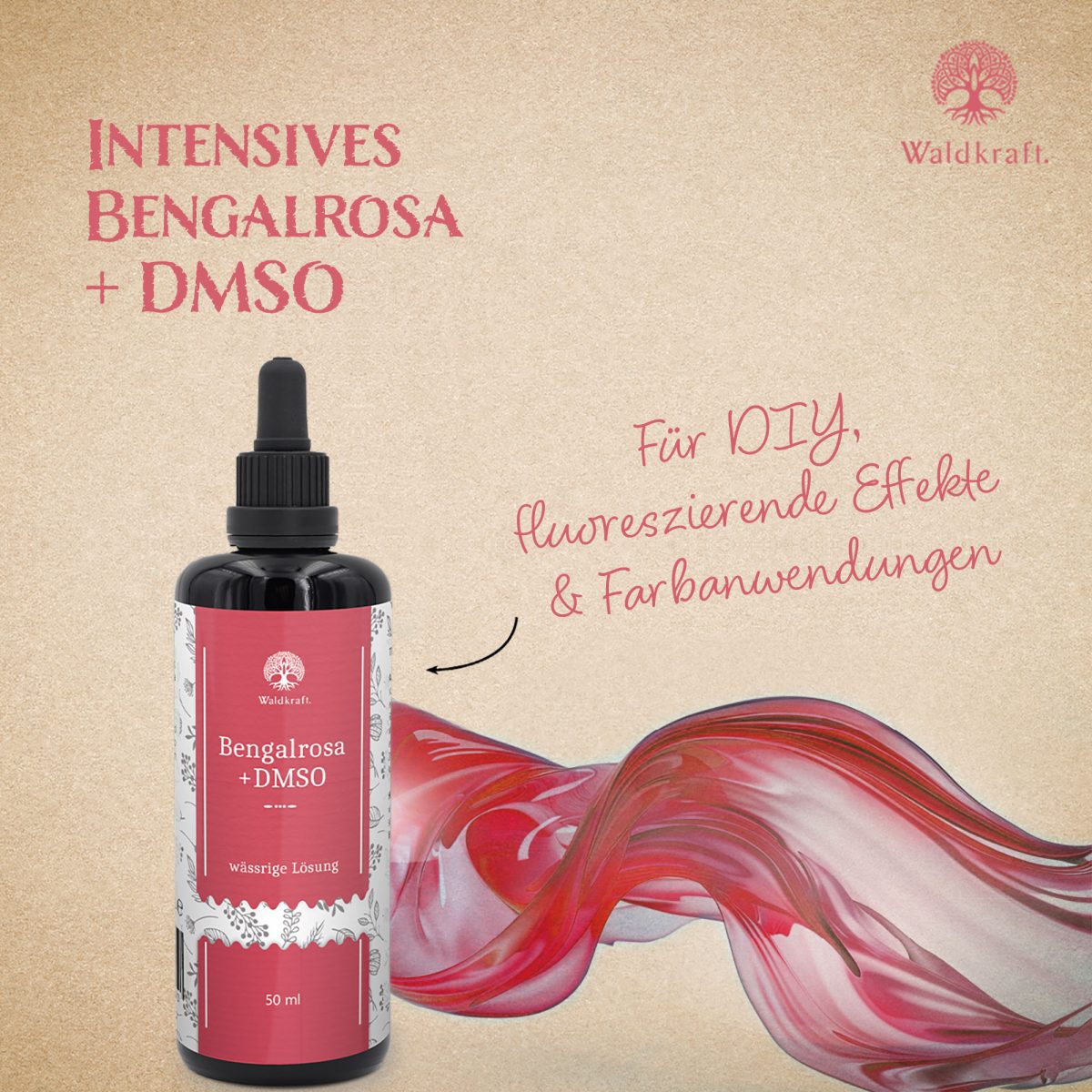 Bengalrosa 10% + DMSO 10% - 50ml — Bild 3