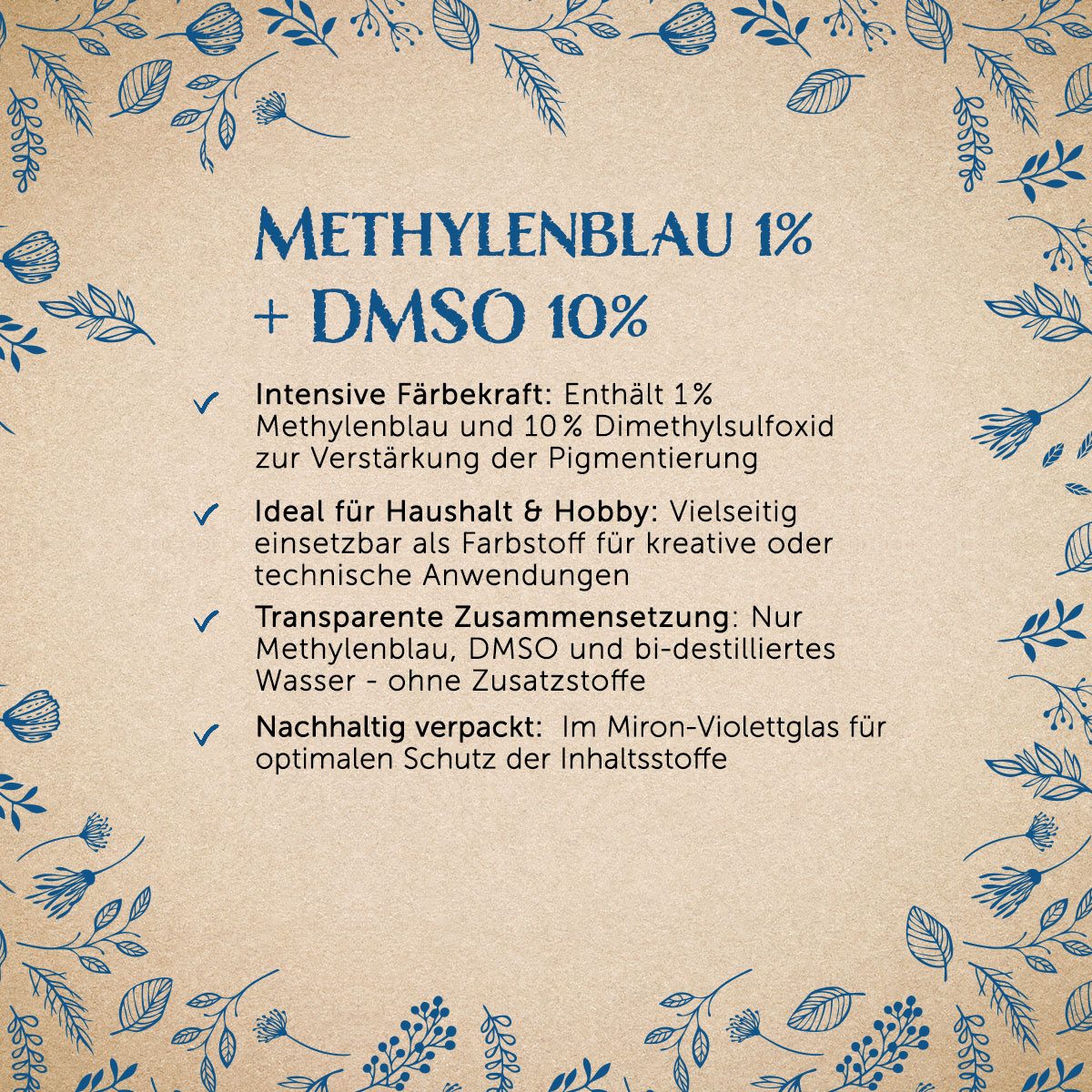 Methylenblau 1% + DMSO 10% - 100ml — Bild 2