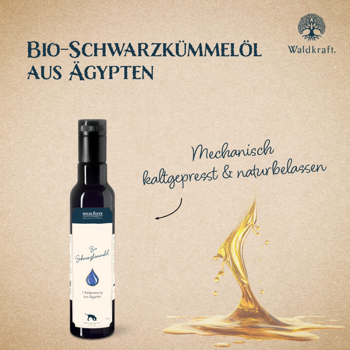 BIO Schwarzkümmelöl aus Ägypten - 1. Kaltpressung - 250ml — Bild 3