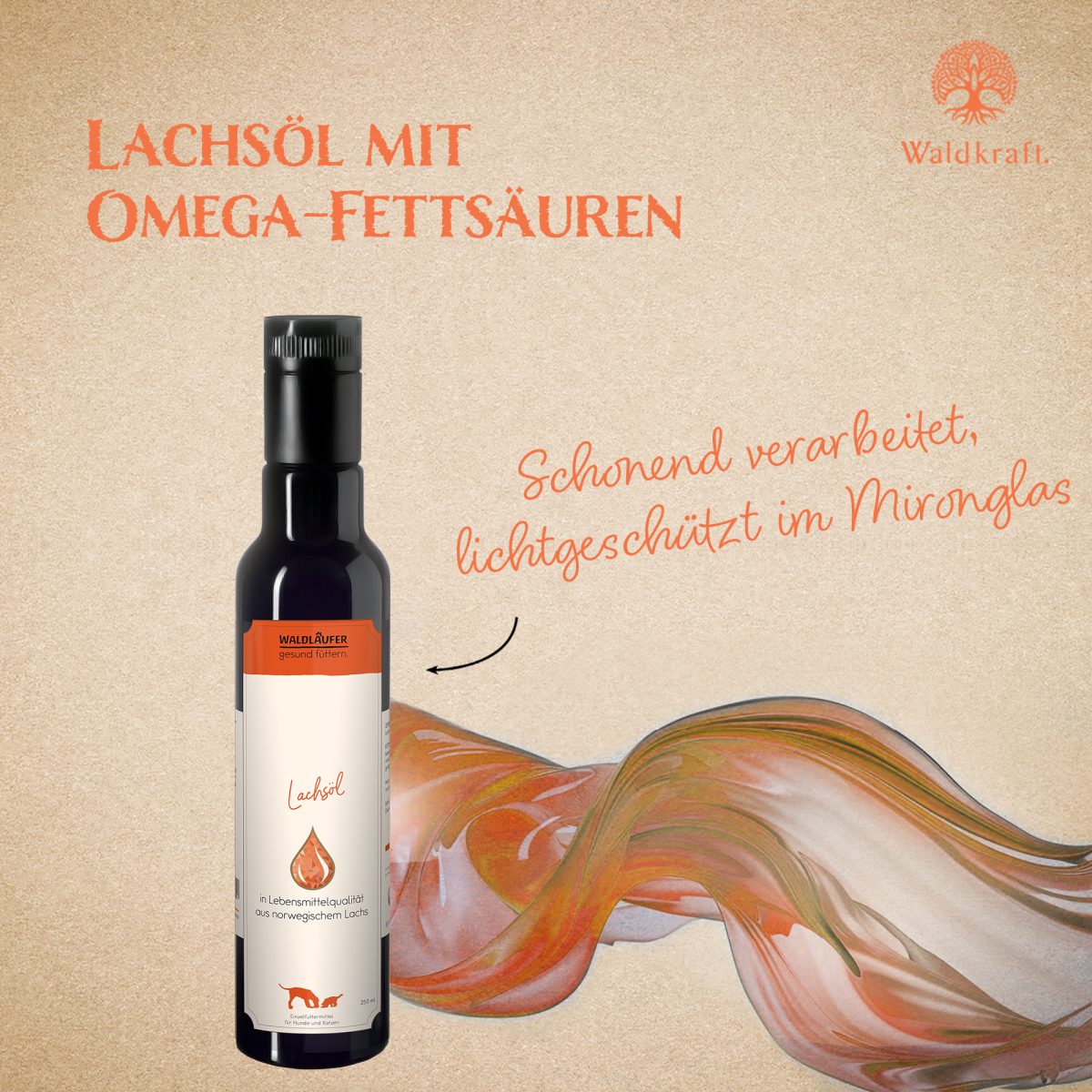 Lachsöl - 100% nativ - ohne jegliche Zusätze - 250ml — Bild 3
